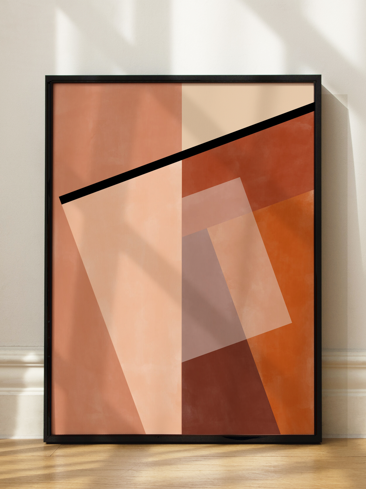 Geometric Shapes And Warm Earth Tones