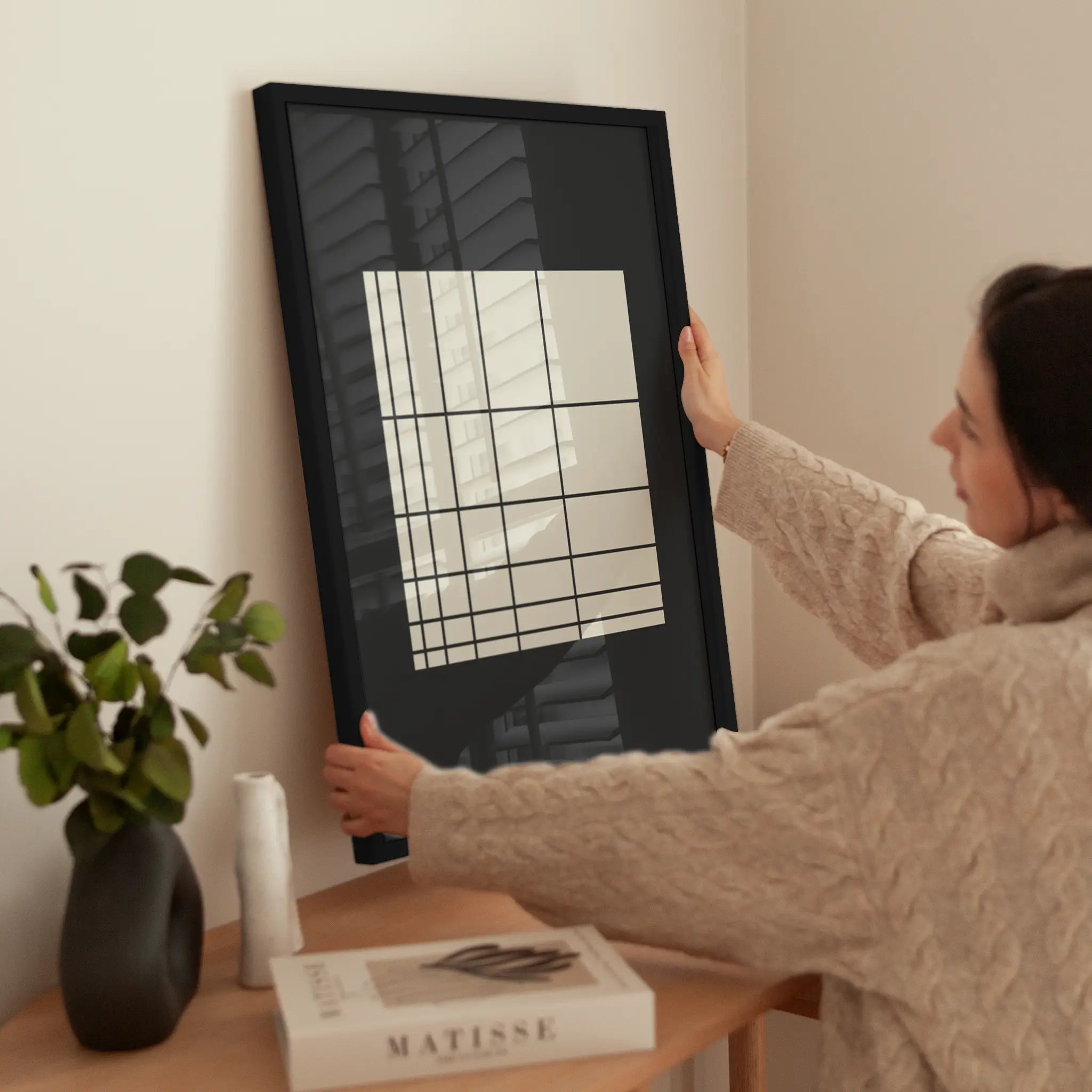 Geometric Viibes wird aufgehängt