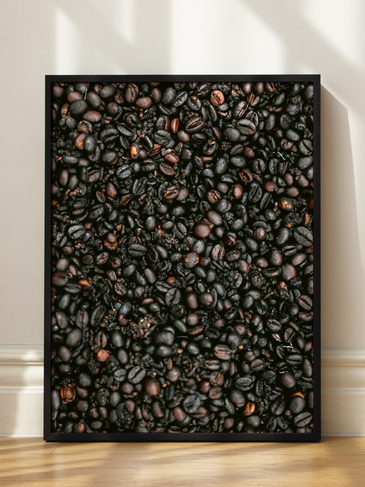 Geröstete Coffee Beans Detail Poster