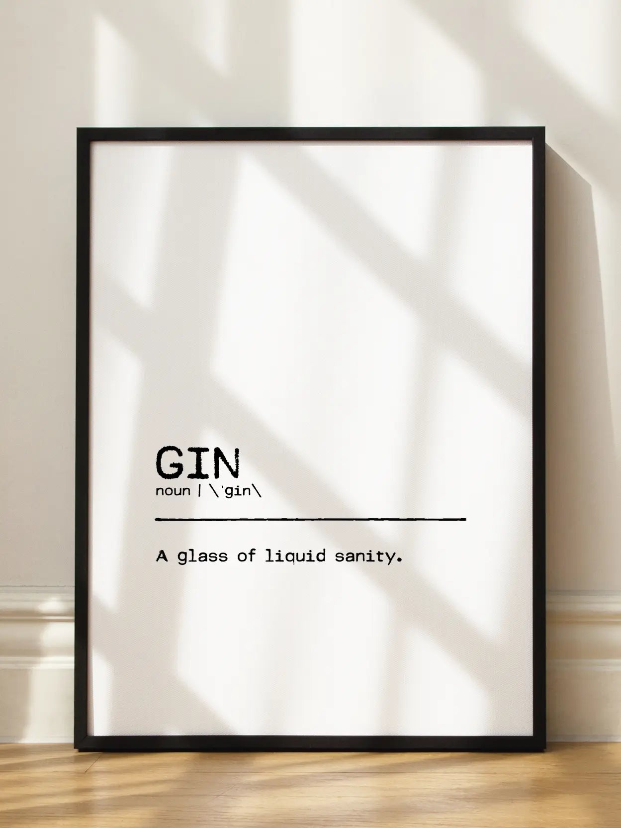Gin Definition Poster