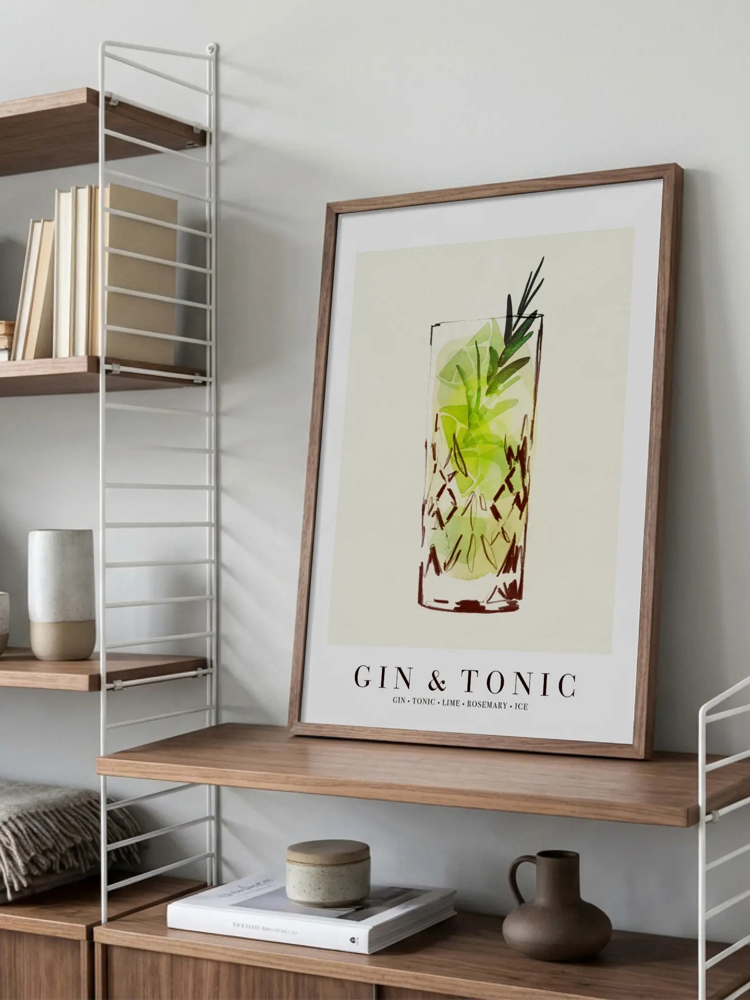 Gin & Tonic Graphic Poster