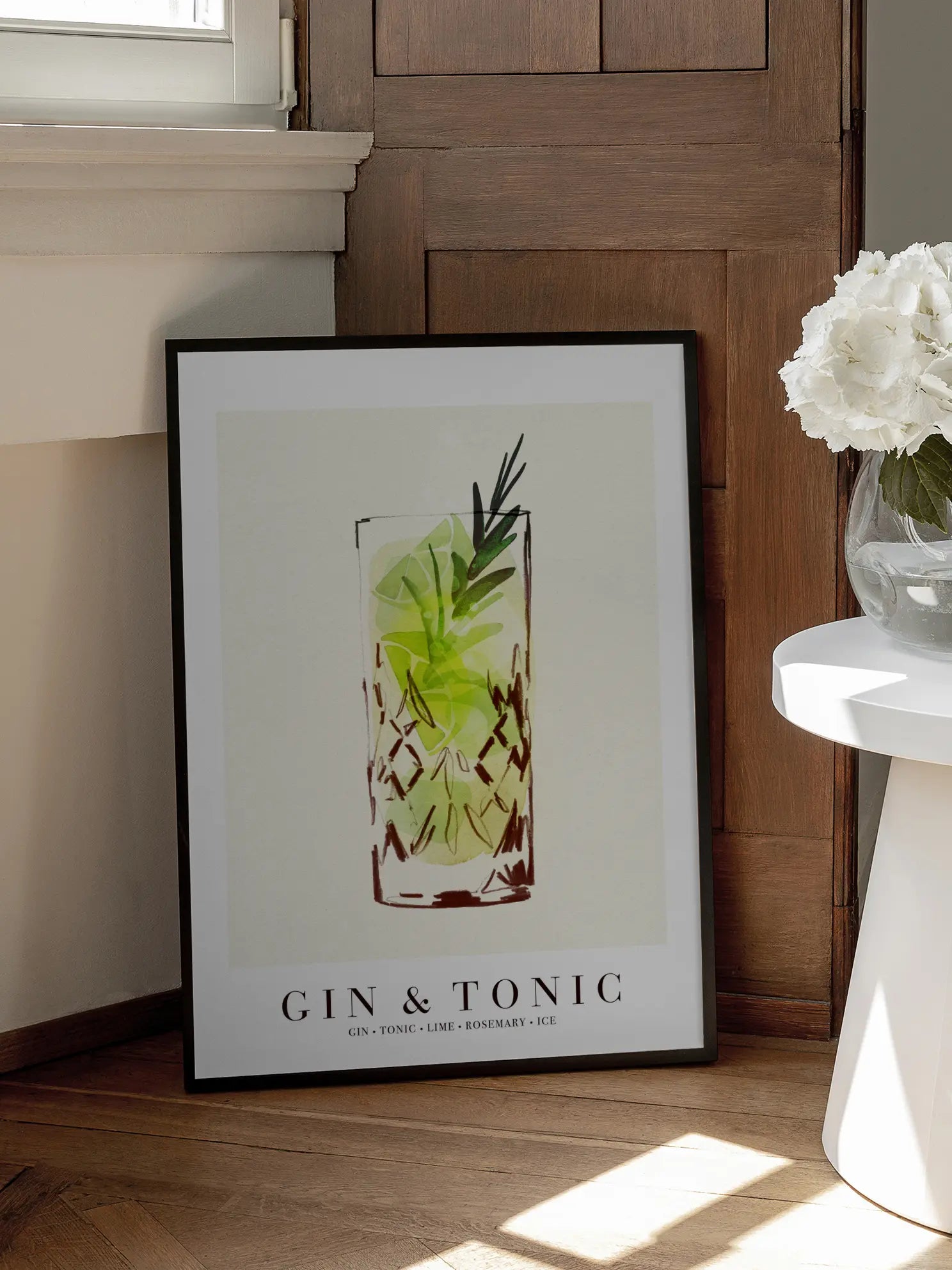 Gin & Tonic Graphic Poster