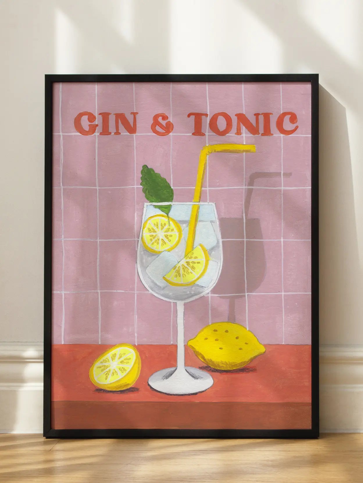 Gin and Tonic Cocktail Poster