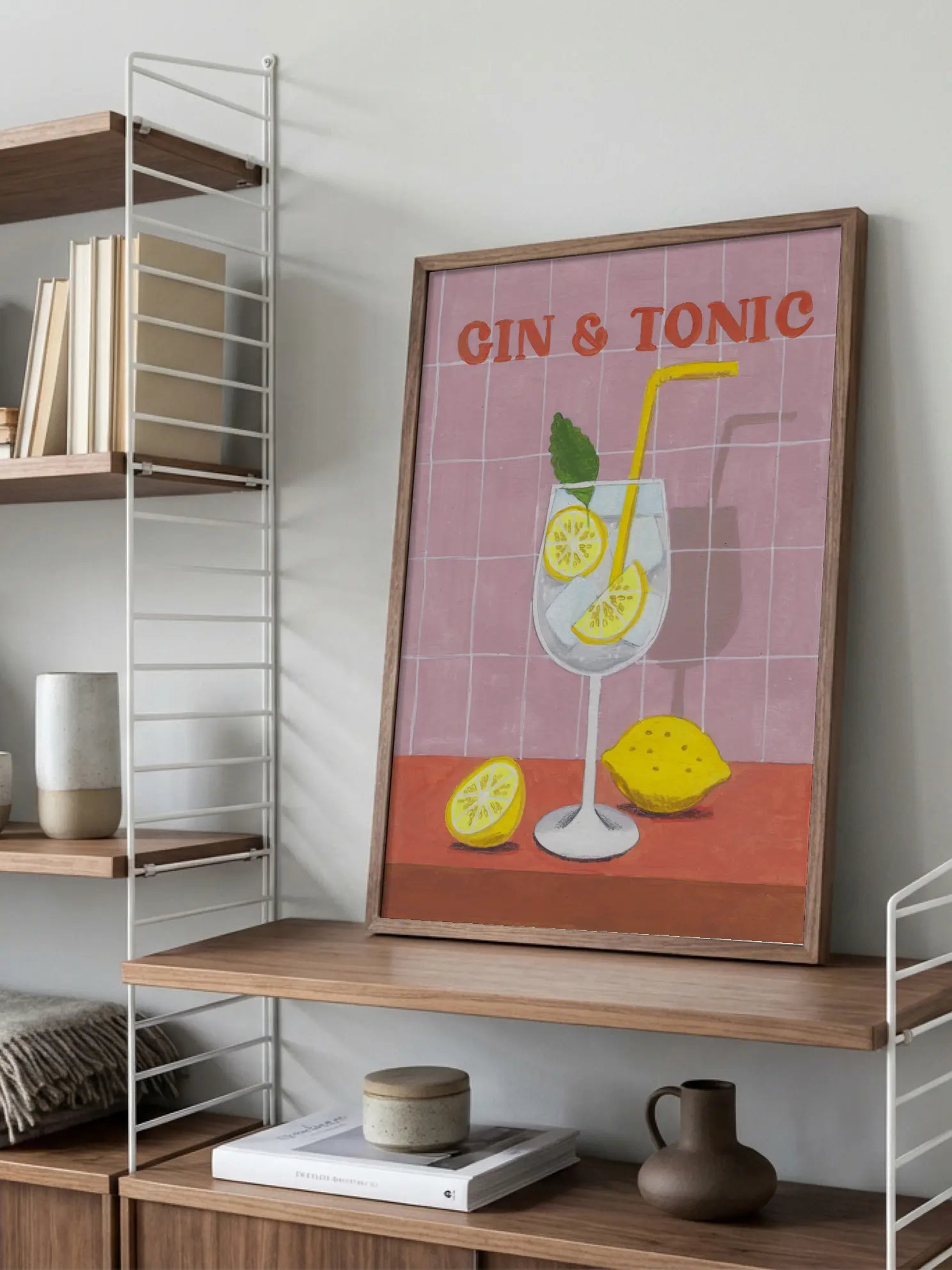 Gin and Tonic Cocktail Poster