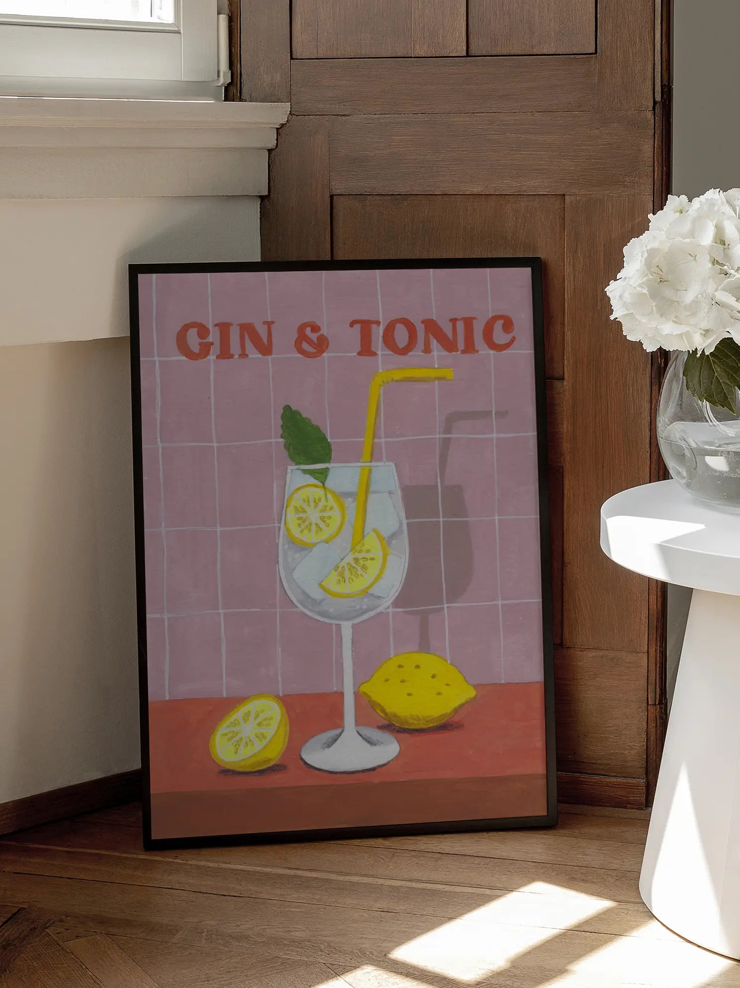 Gin and Tonic Cocktail Poster
