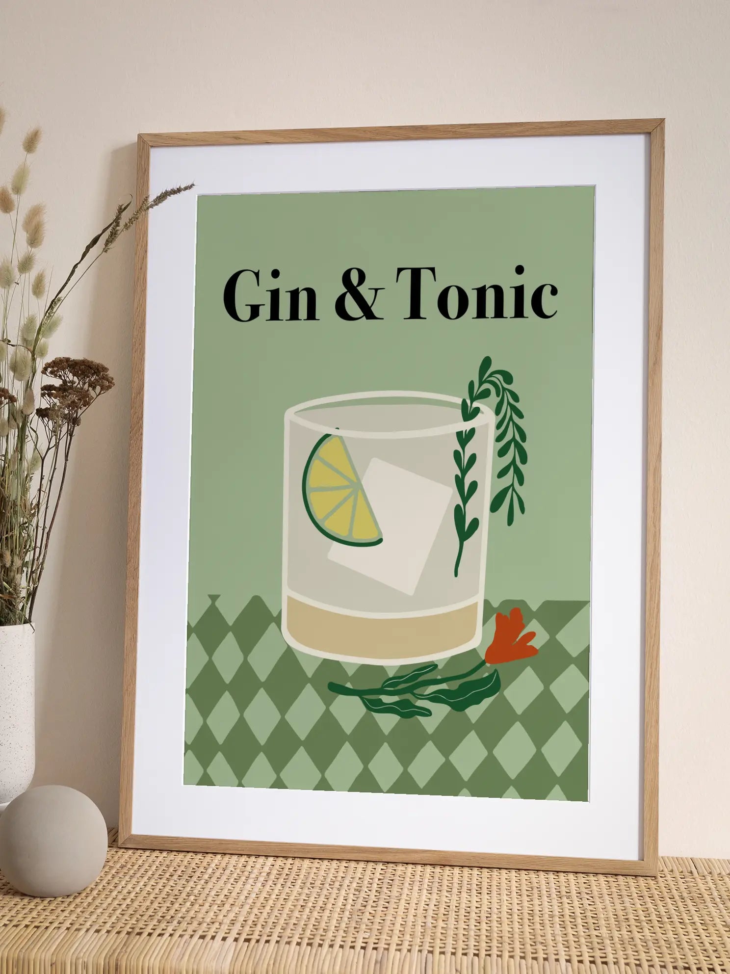 Gin and Tonic Minimalist Poster