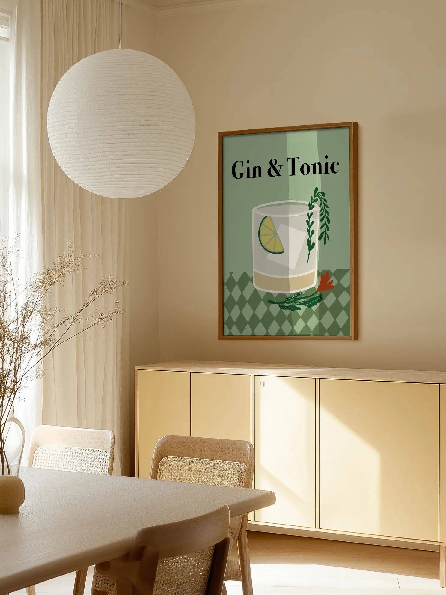 Gin and Tonic Minimalist Poster