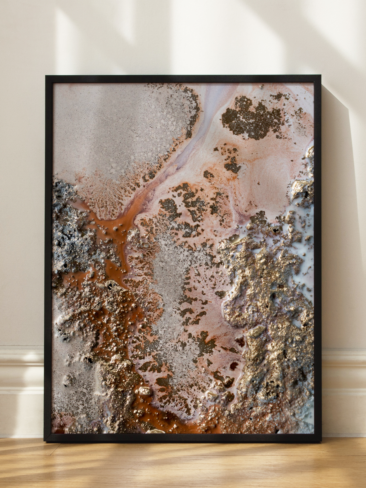 Golden Abstraction Poster