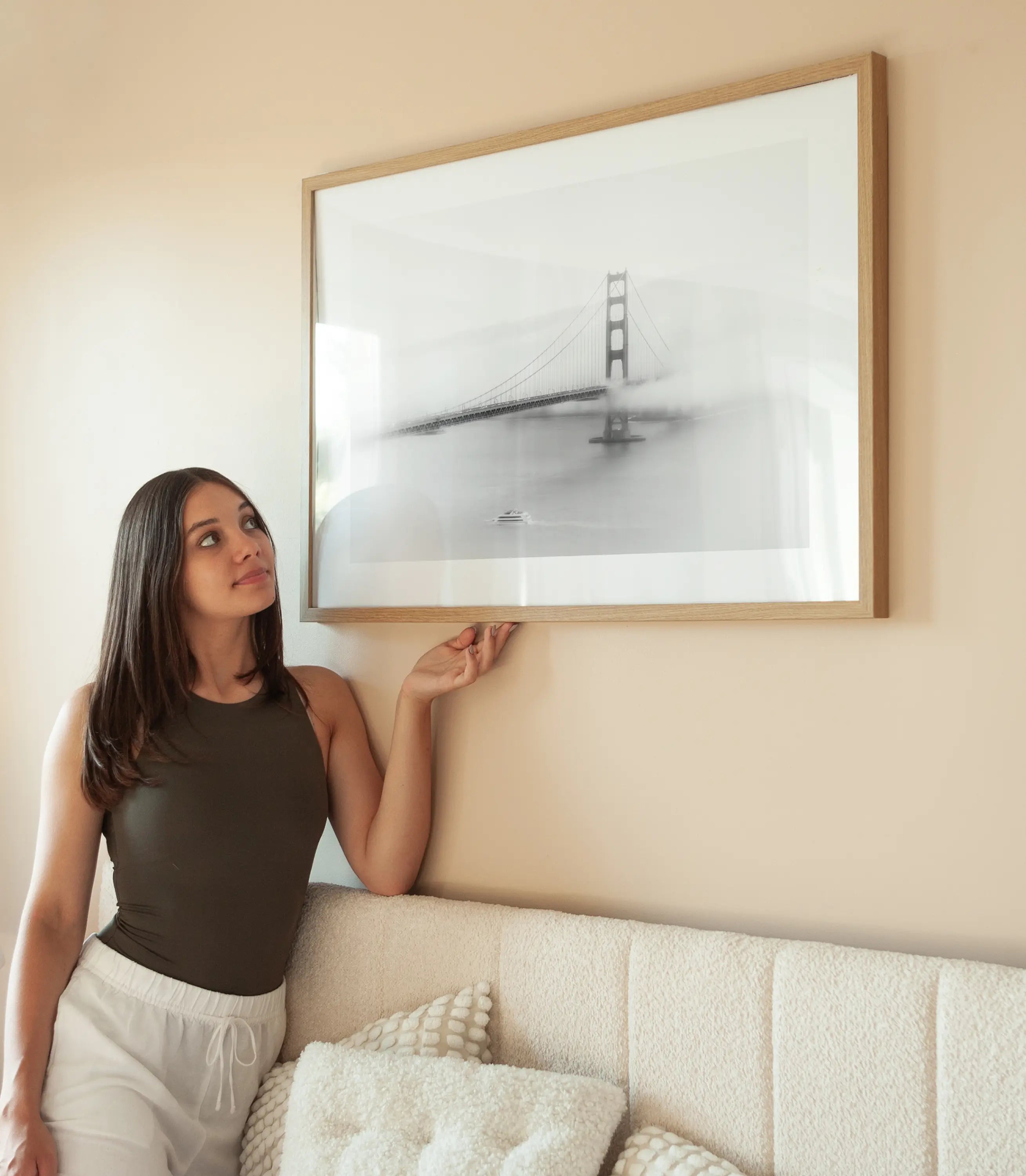 Golden Gate Bridge wird aufgehängt