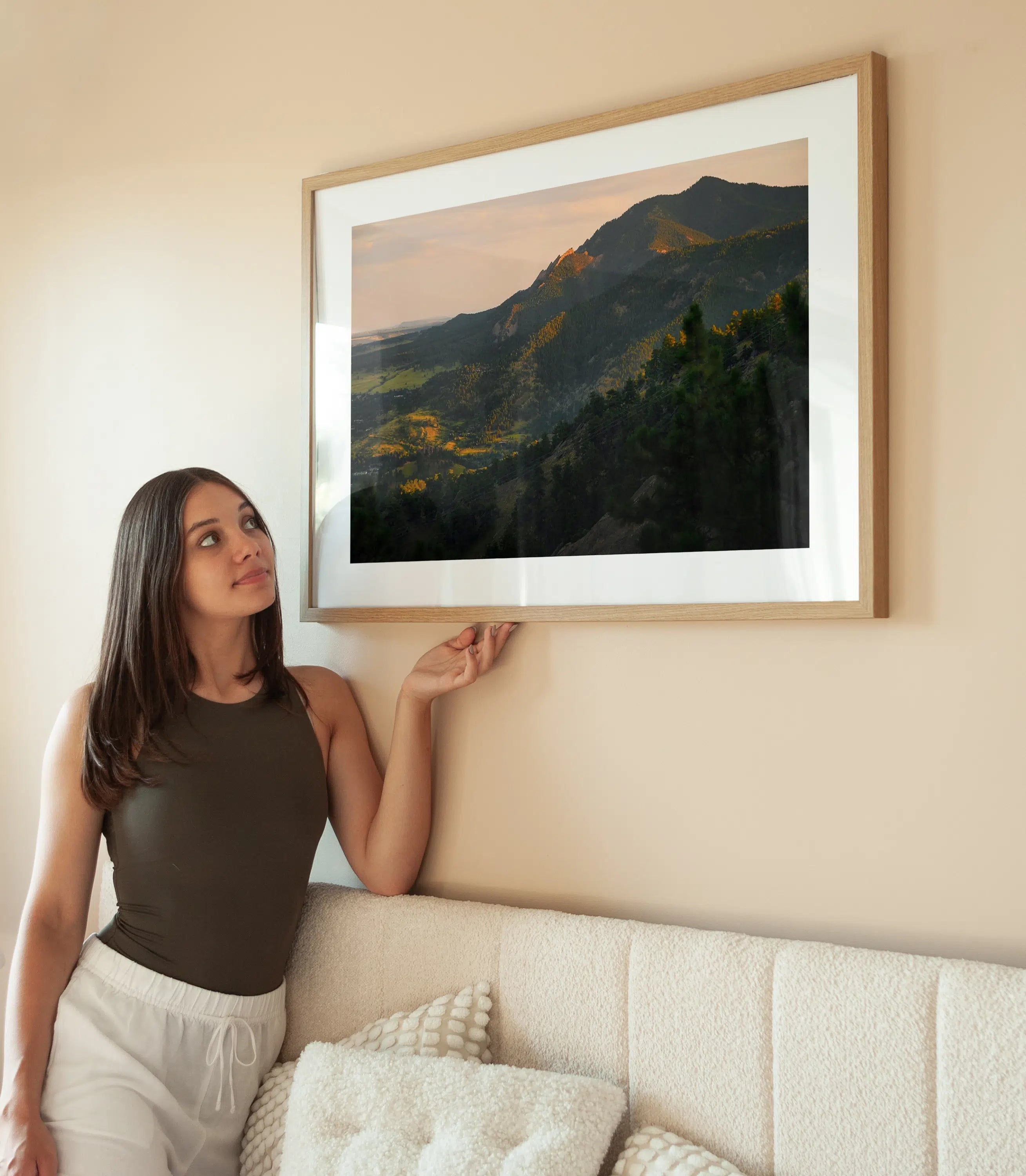 Golden Hour Mountain View wird aufgehängt