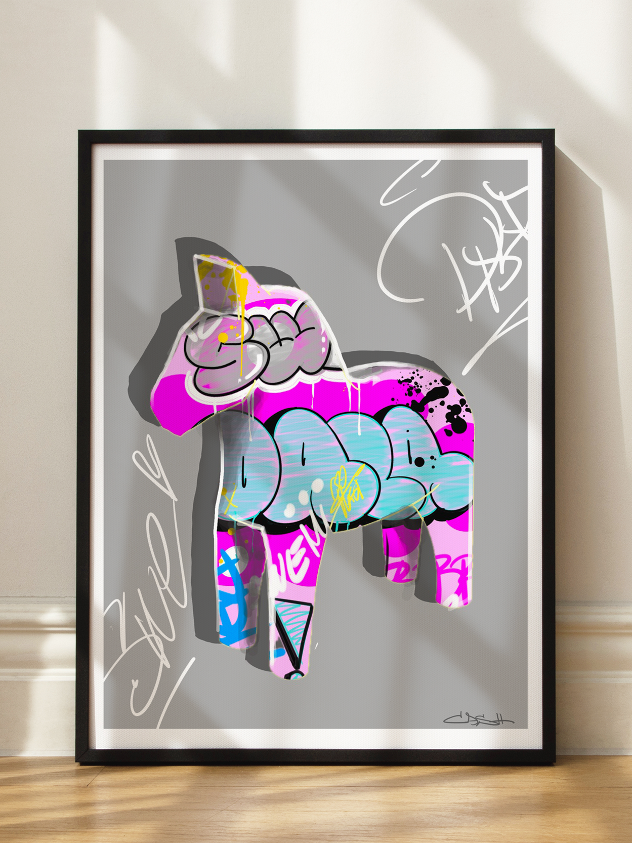 Graffiti Dala Horse No2