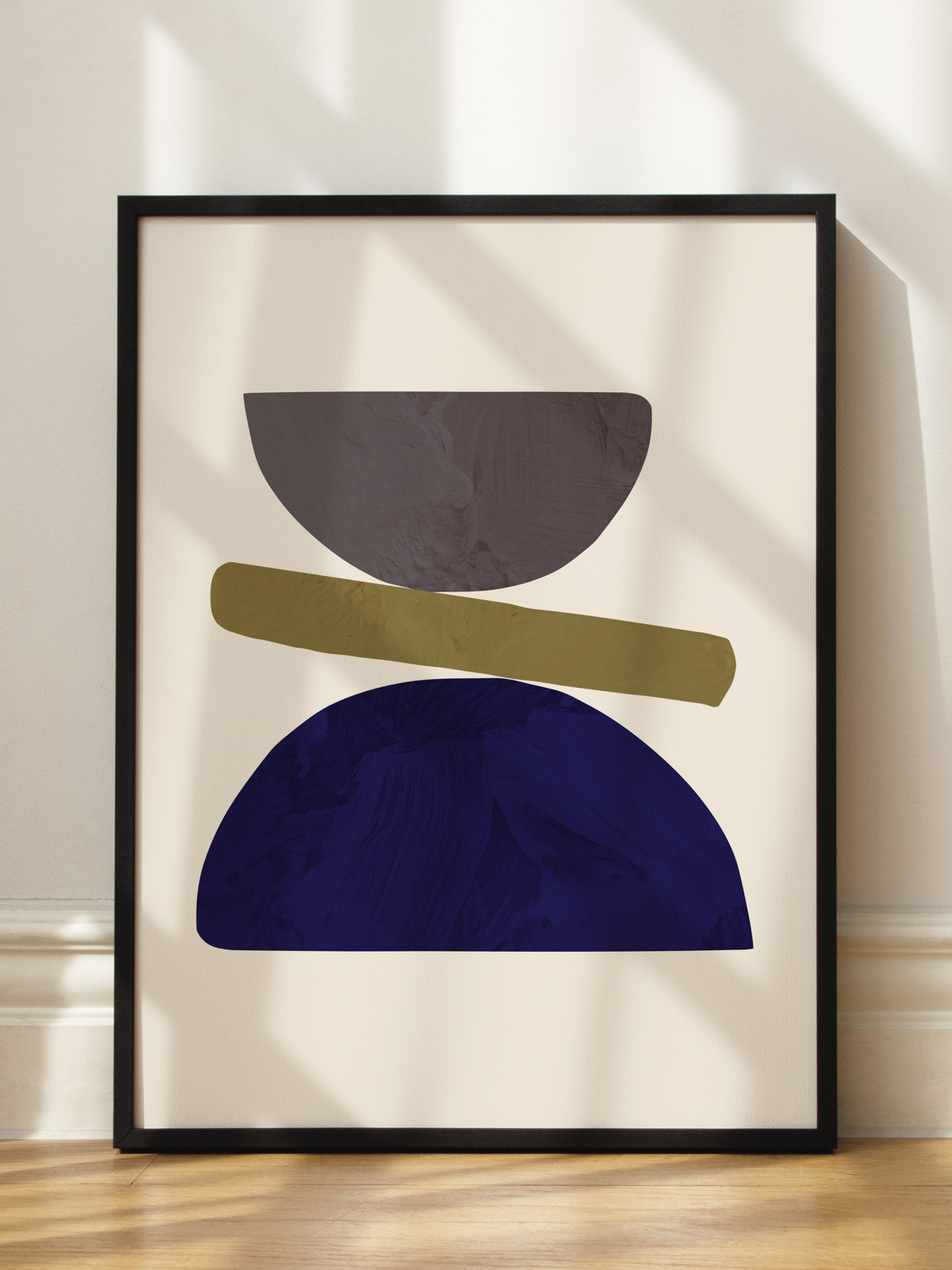 Grafik Dunkelblau Poster