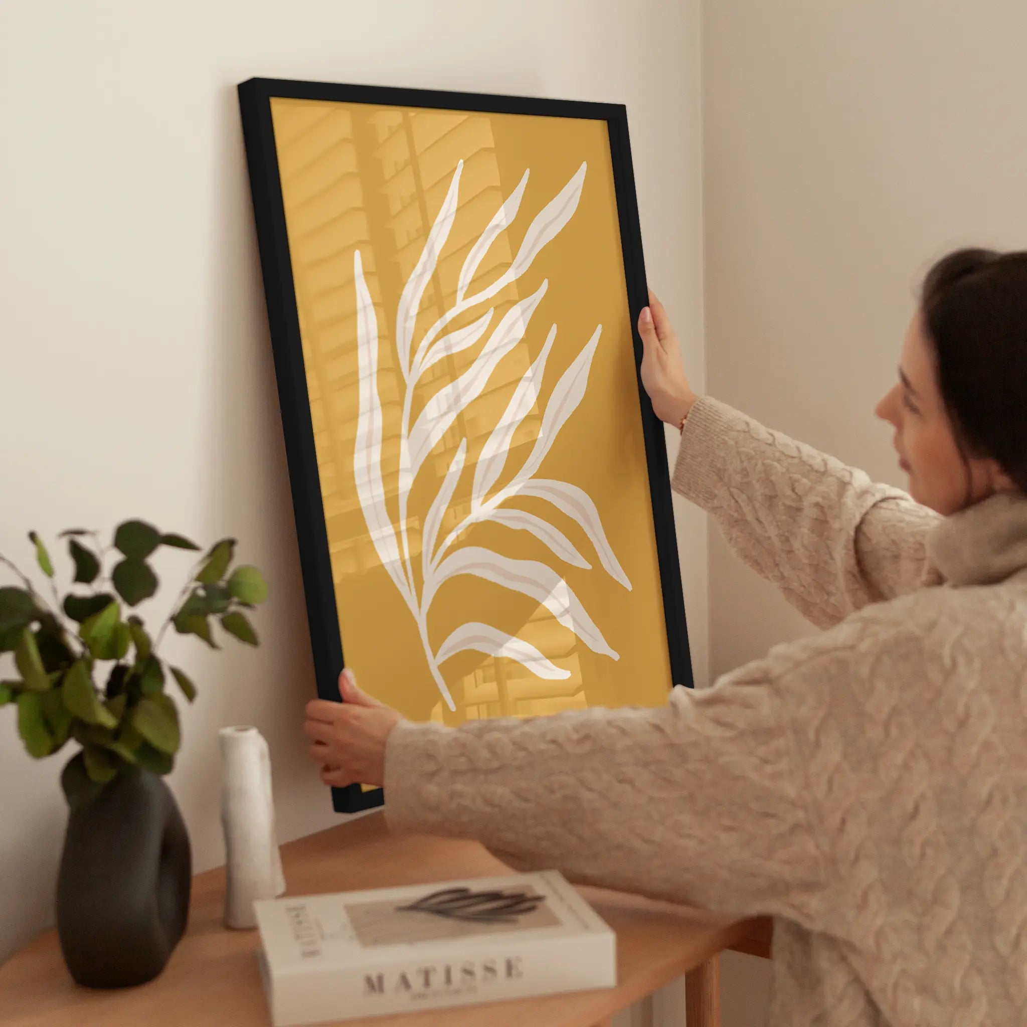 Graphic Botanical Branch wird aufgehängt