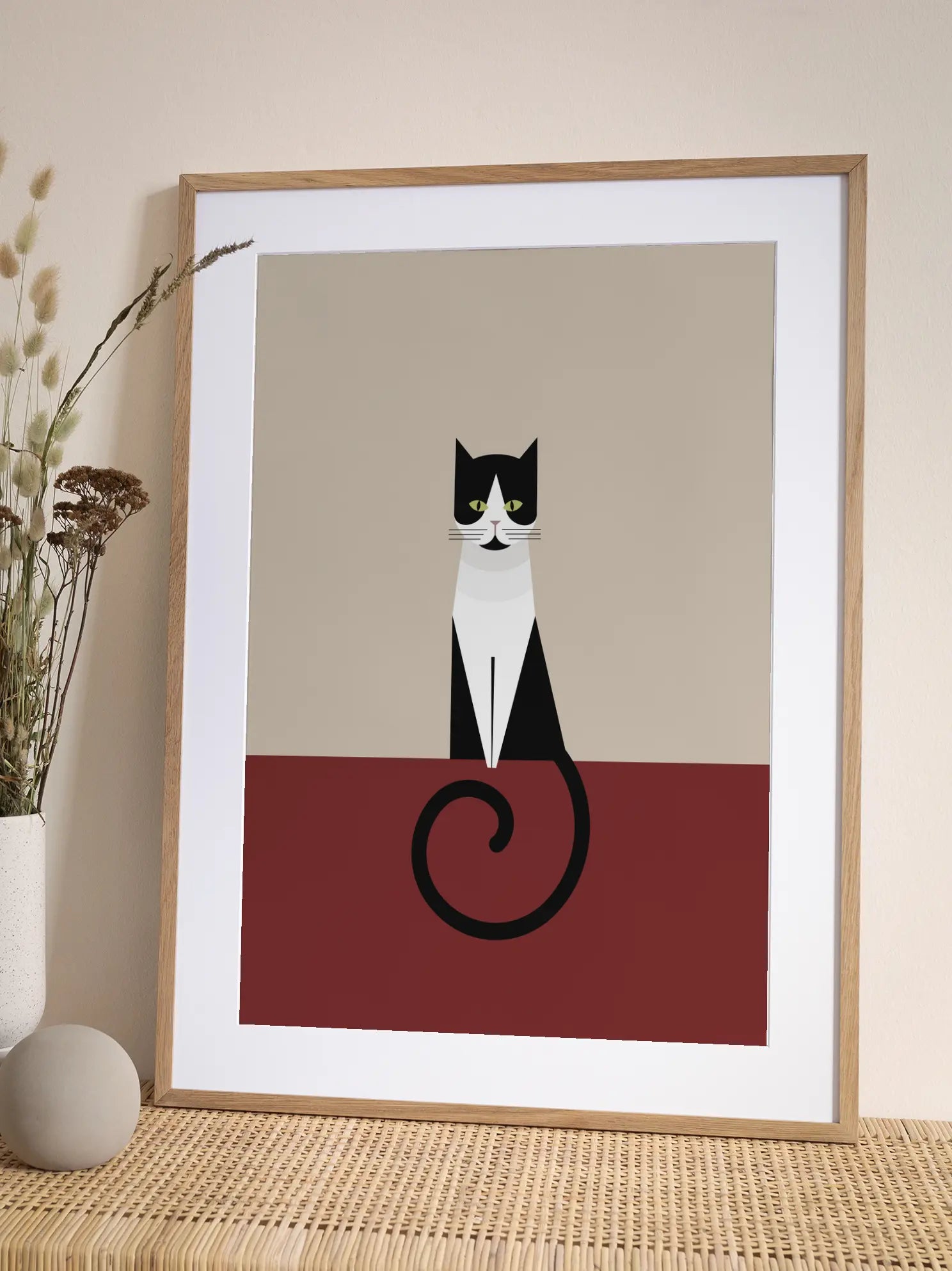 Graphic Cat Poster