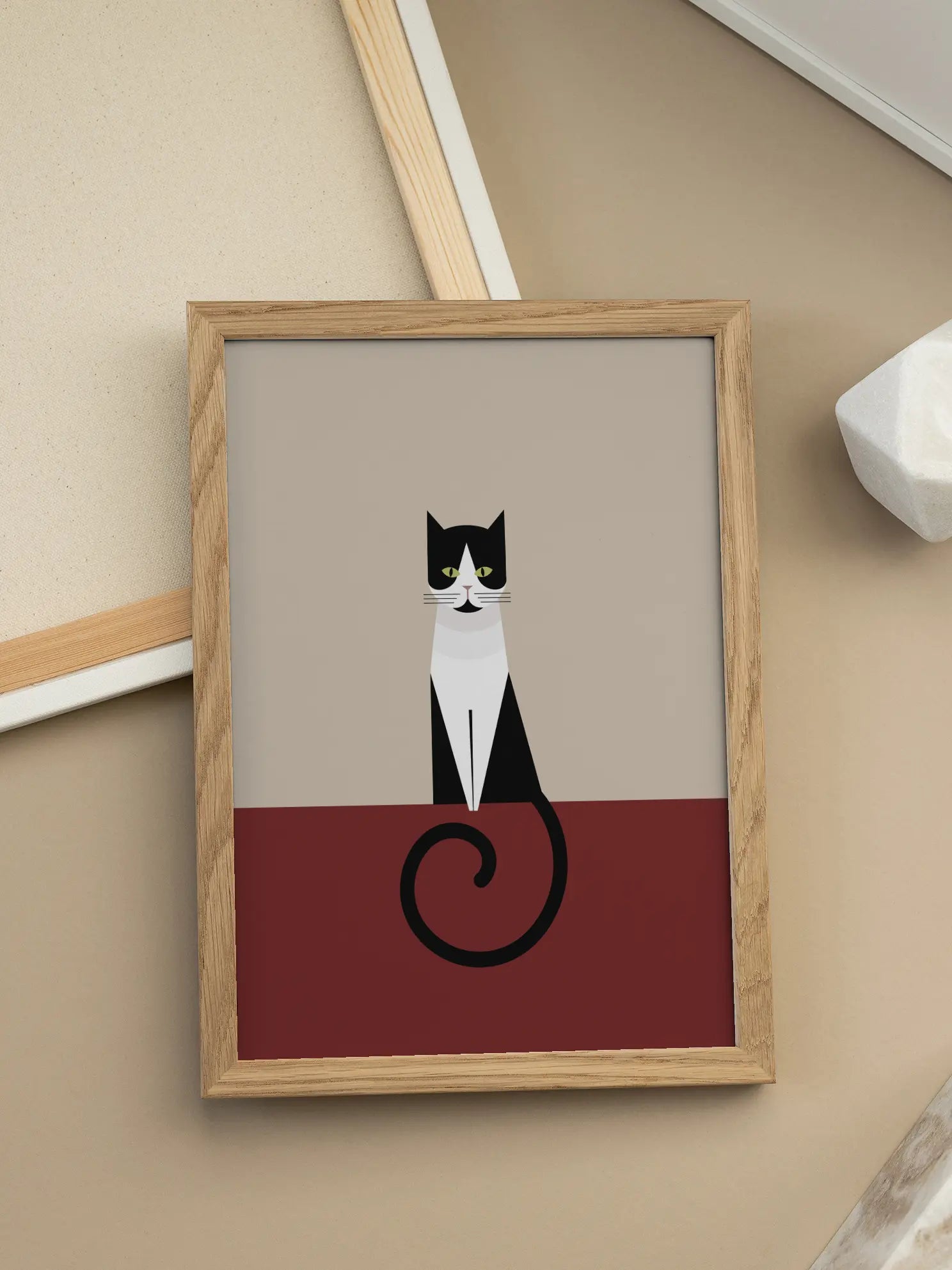 Graphic Cat Poster