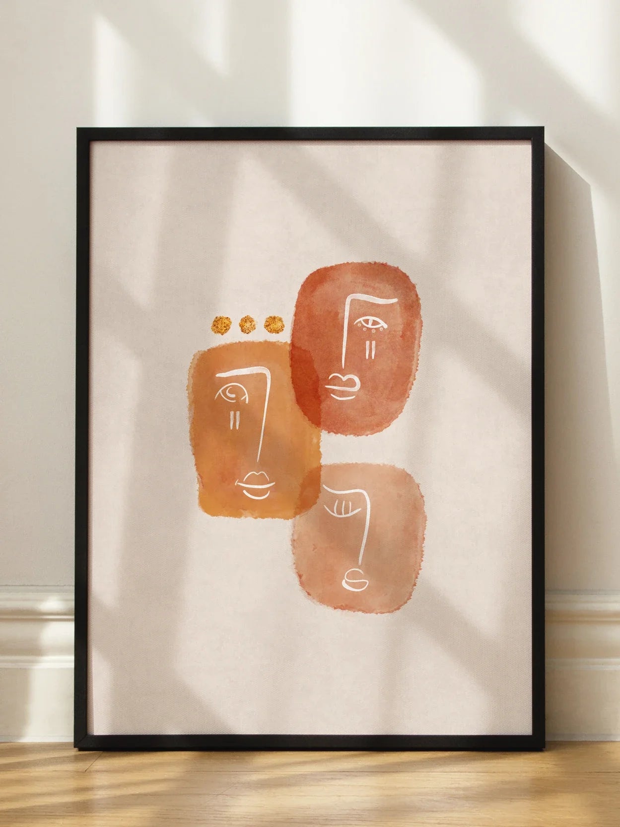 Graphic Faces Poster