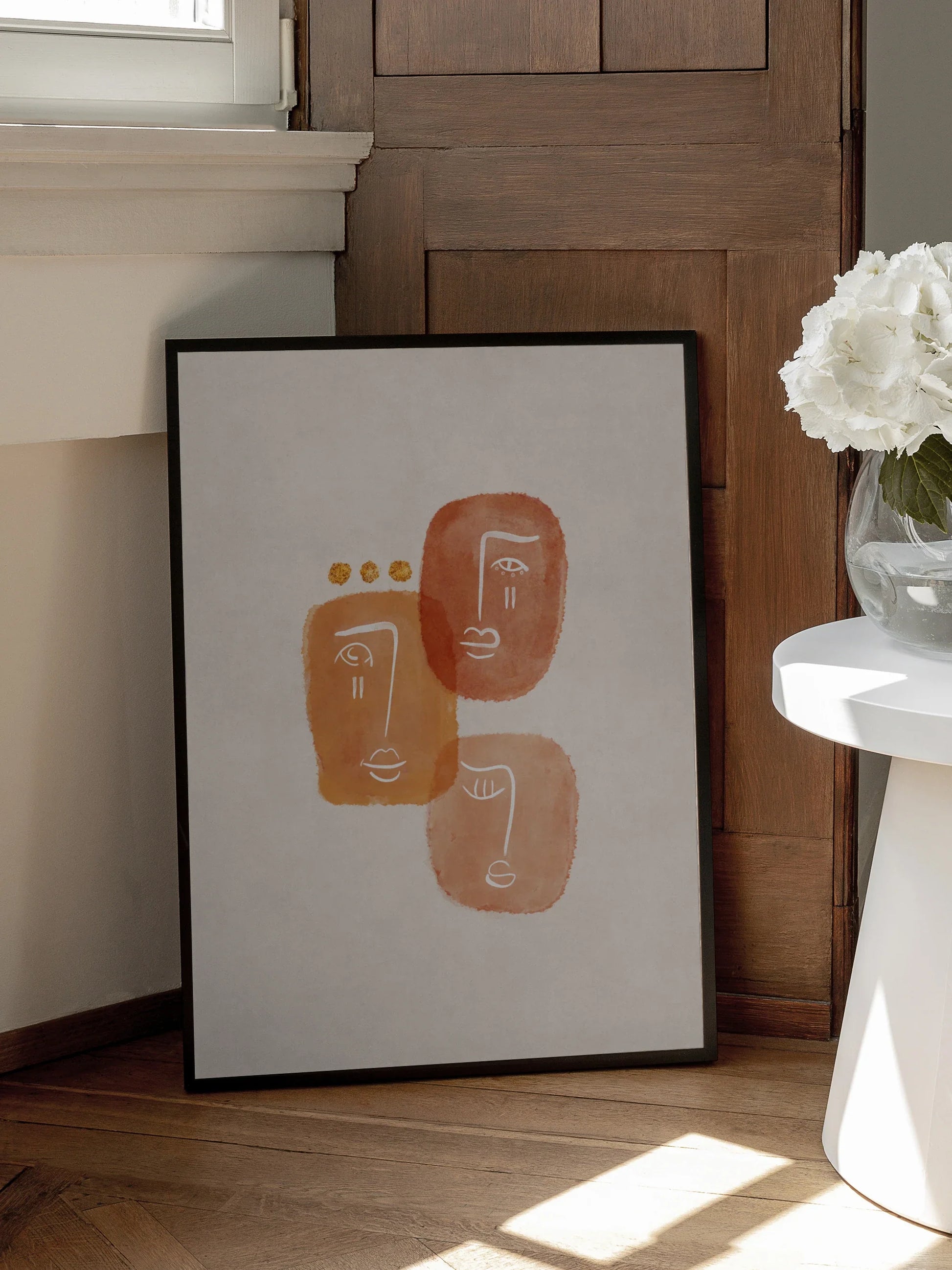 Graphic Faces Poster