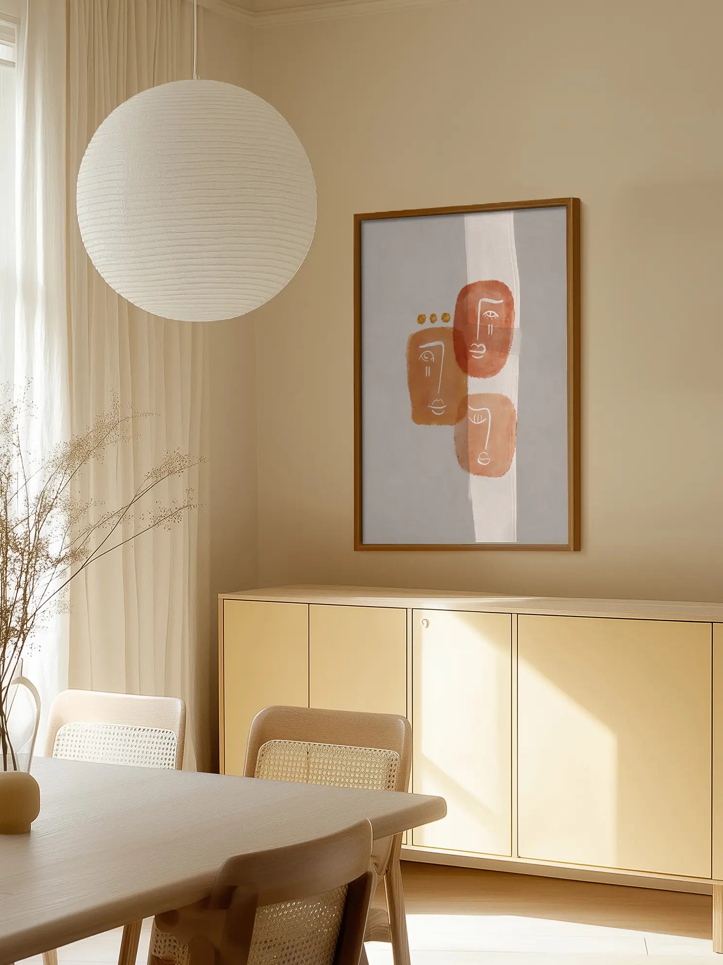Graphic Faces Poster
