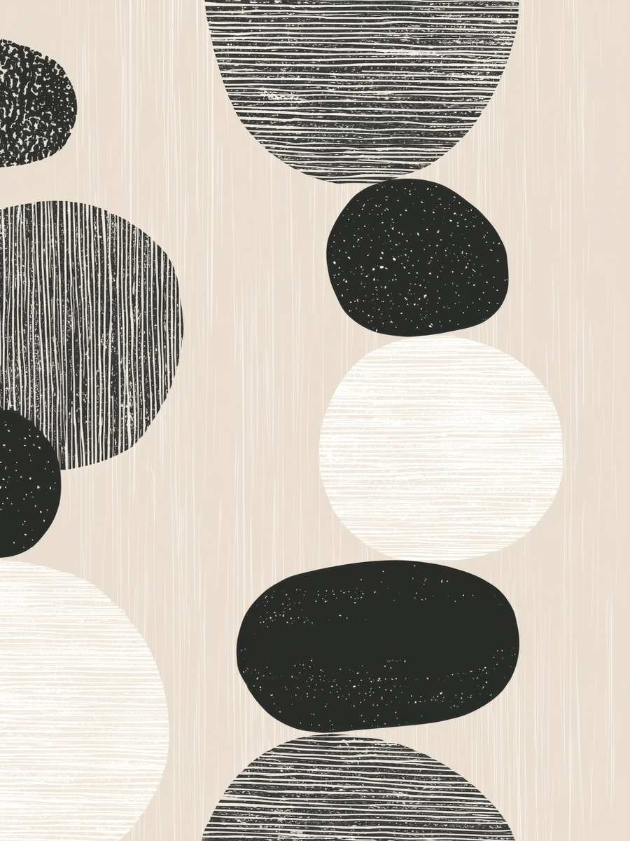 Graphic Stones Poster