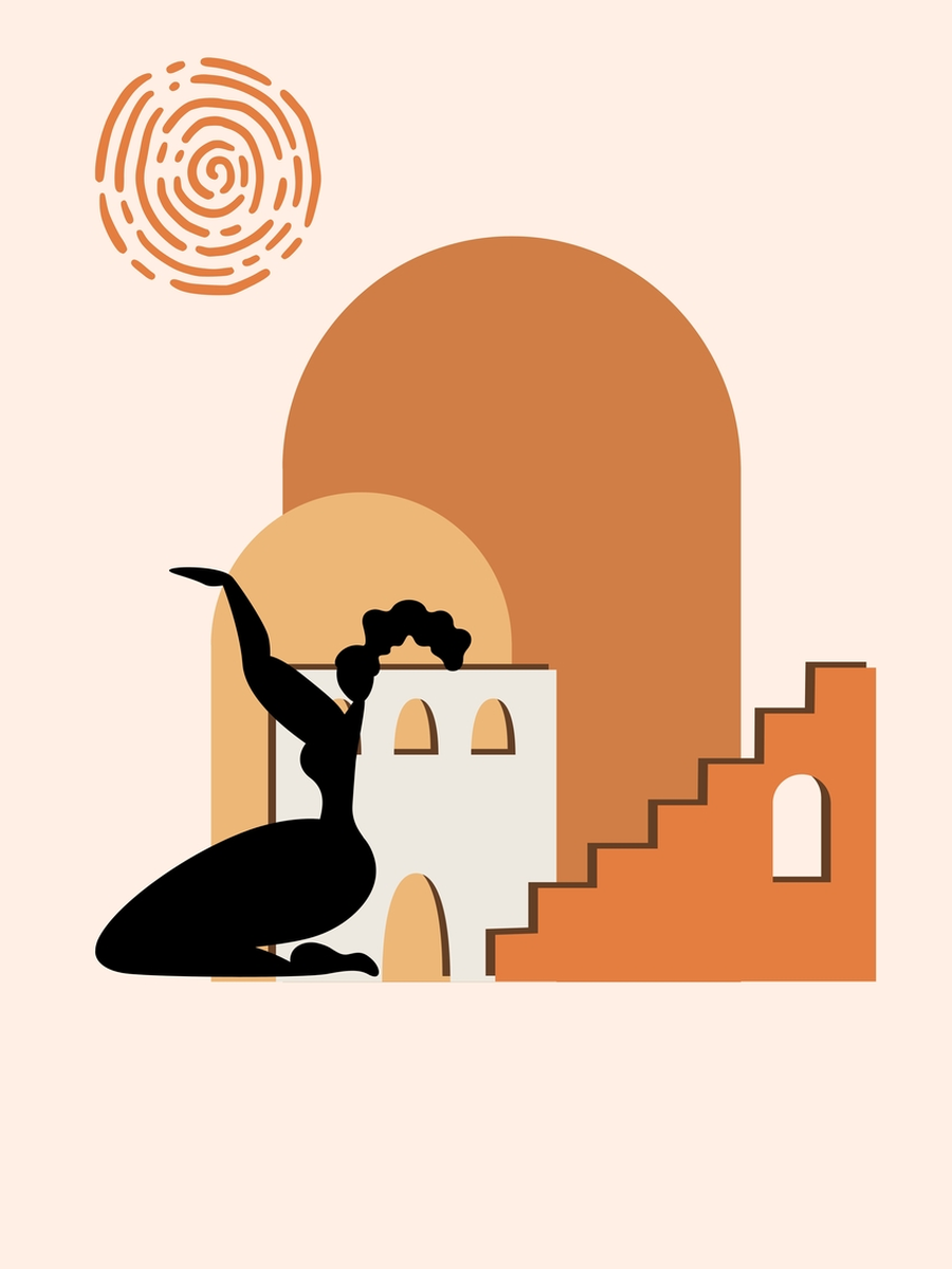 Graphic Woman Poster