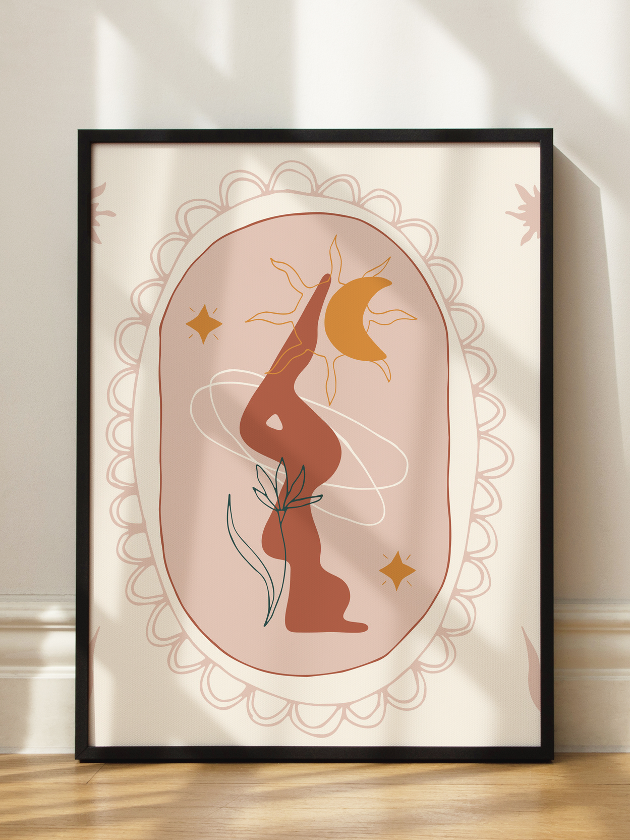 Graphic Yoga Art Poster