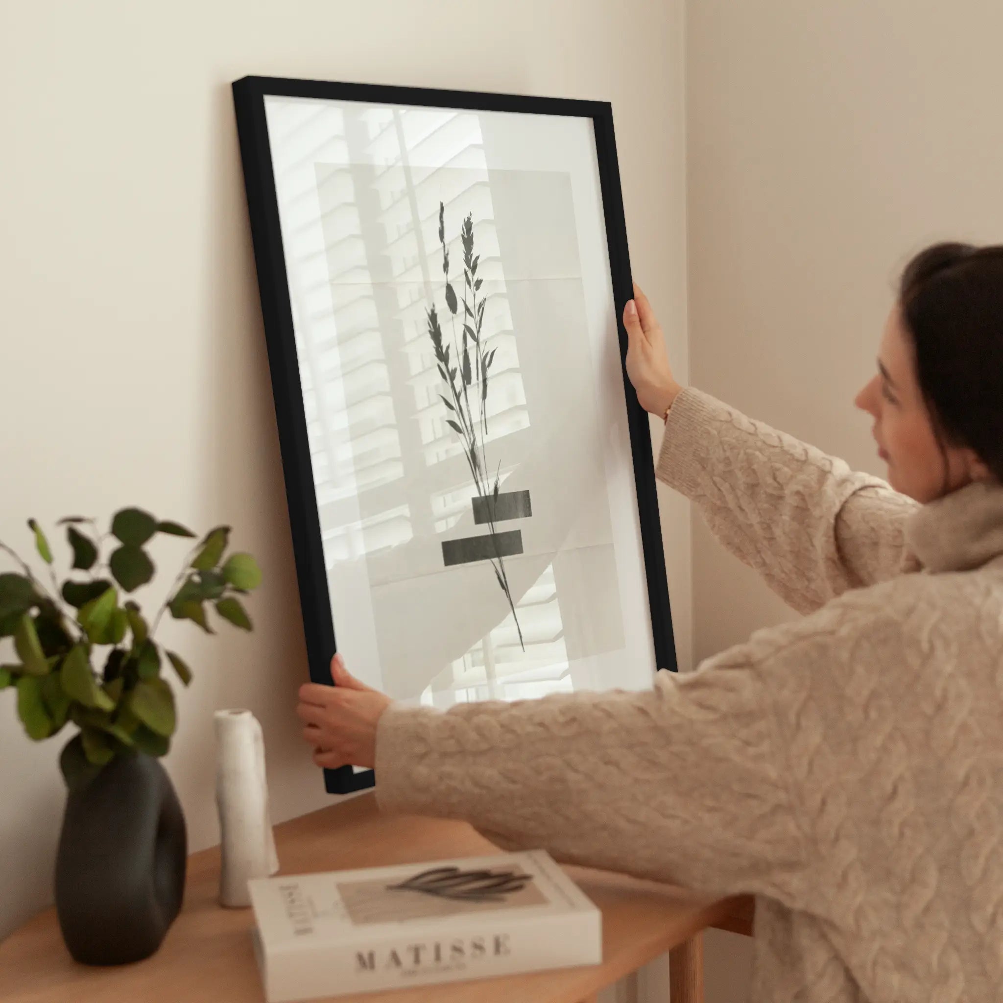 Grass Bunch wird aufgehängt