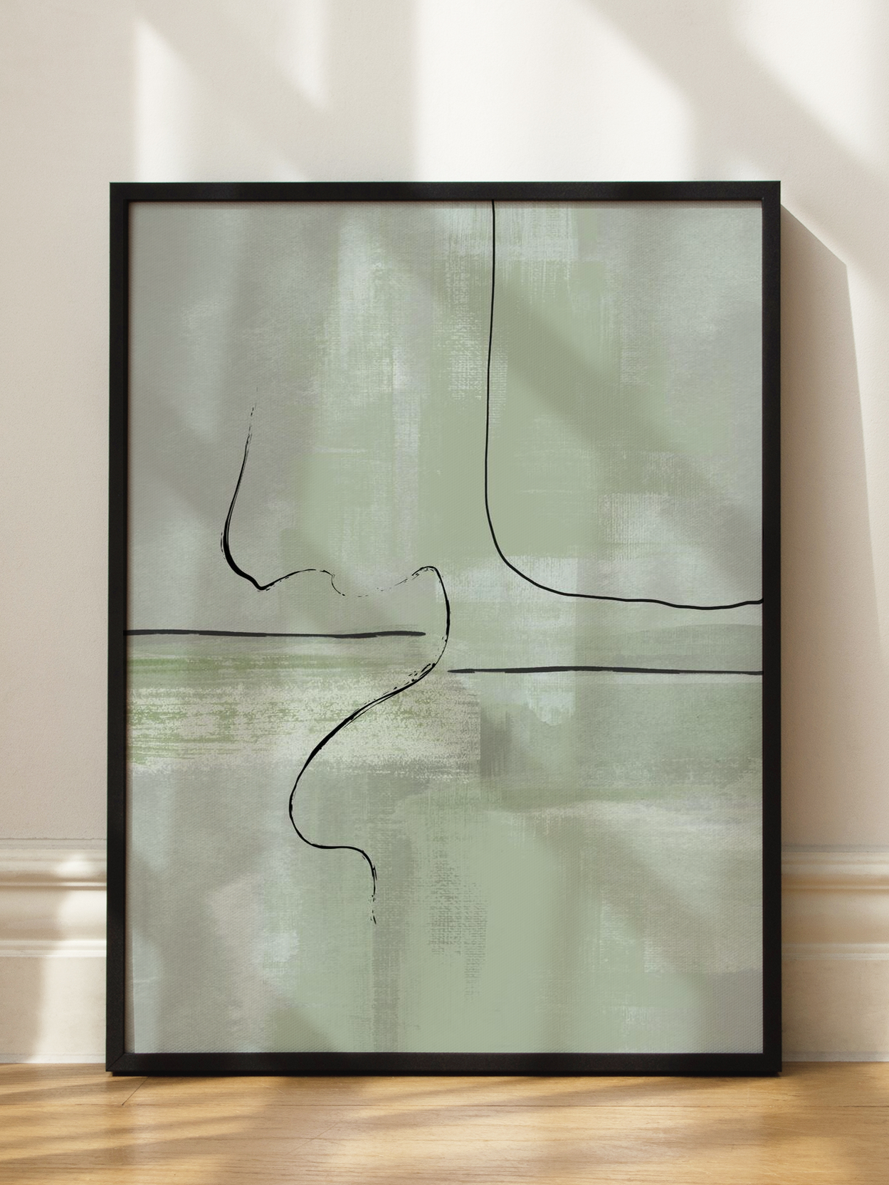 Green Abstract Lines