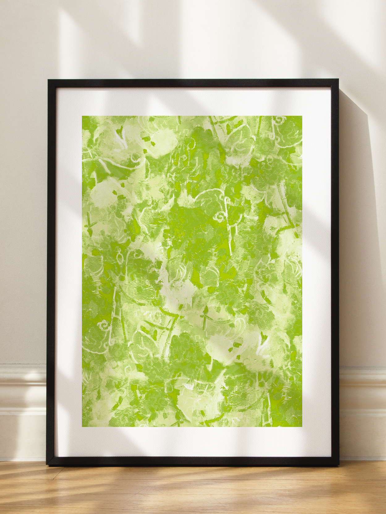 Green Abstract Painting