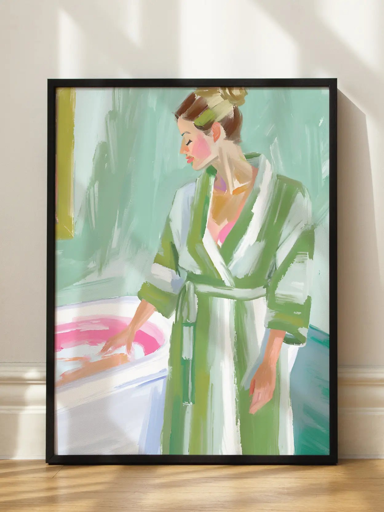 Green Bathrobe Poster
