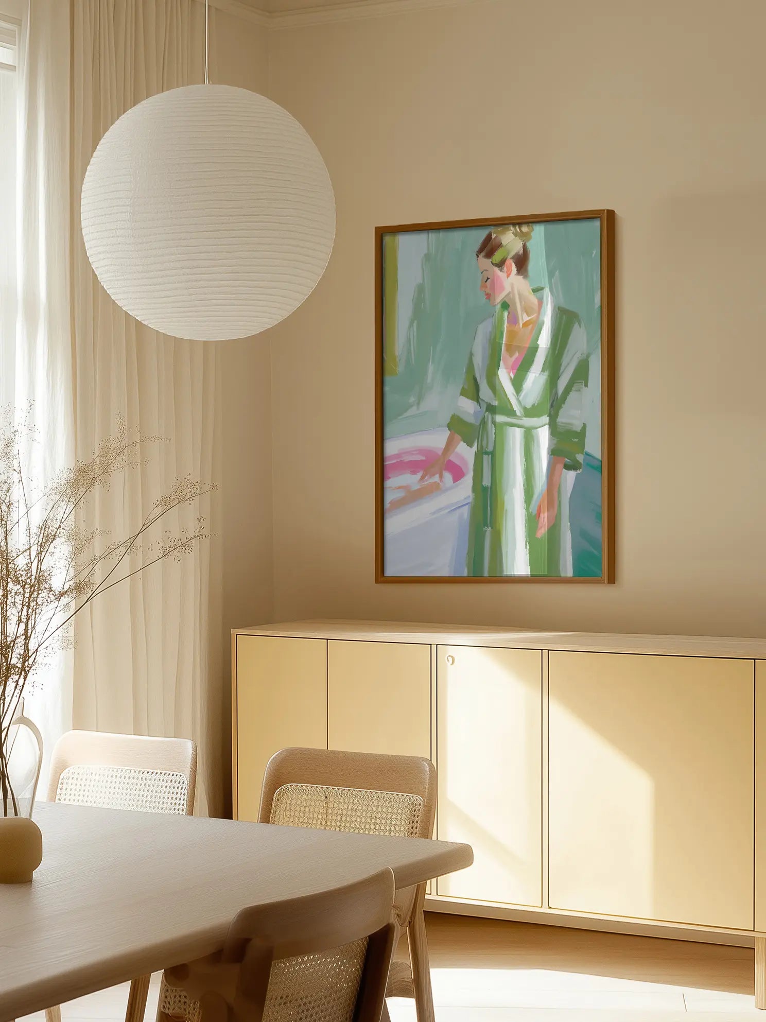 Green Bathrobe Poster