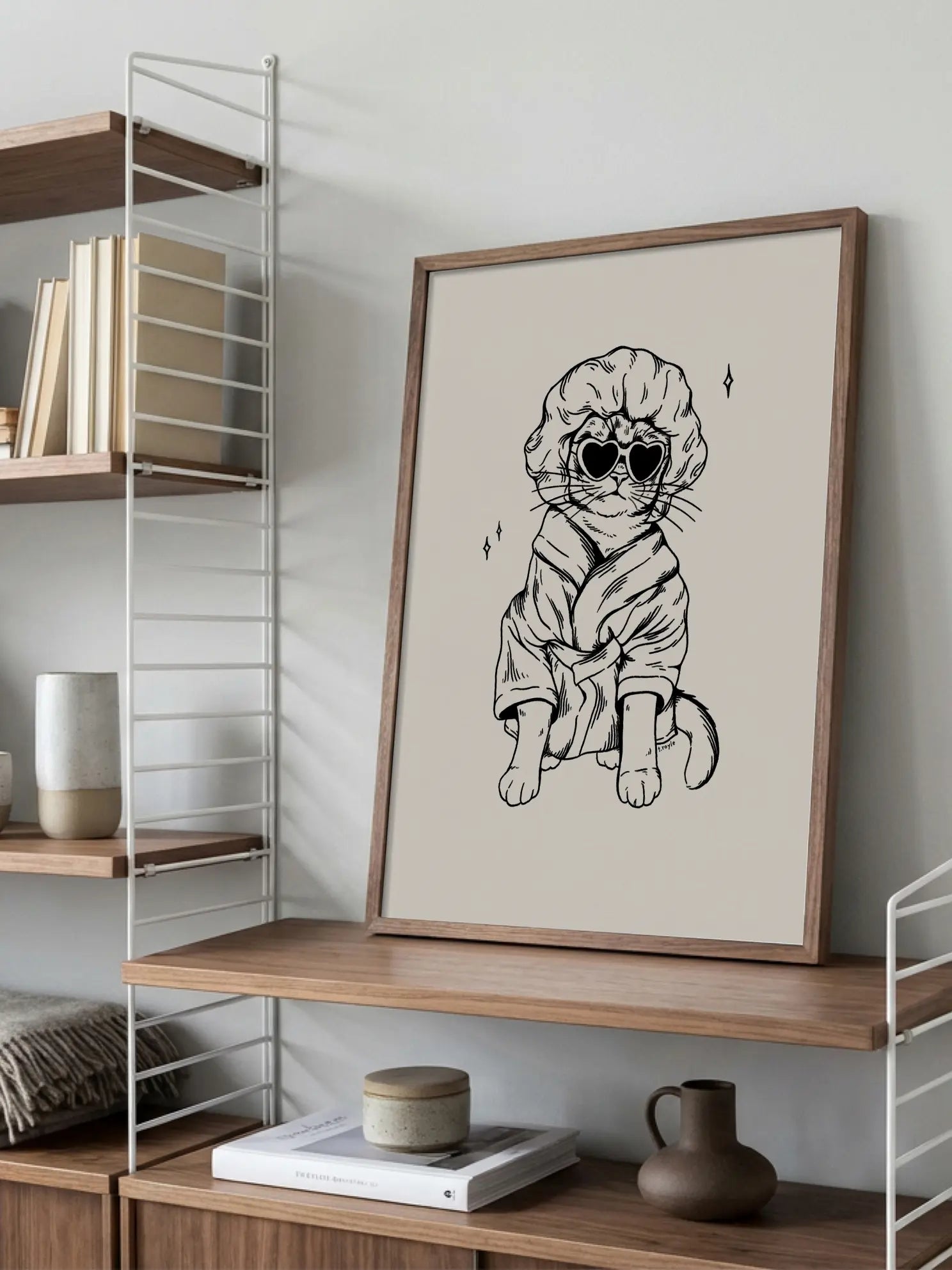 Groovy Cat Chic Poster