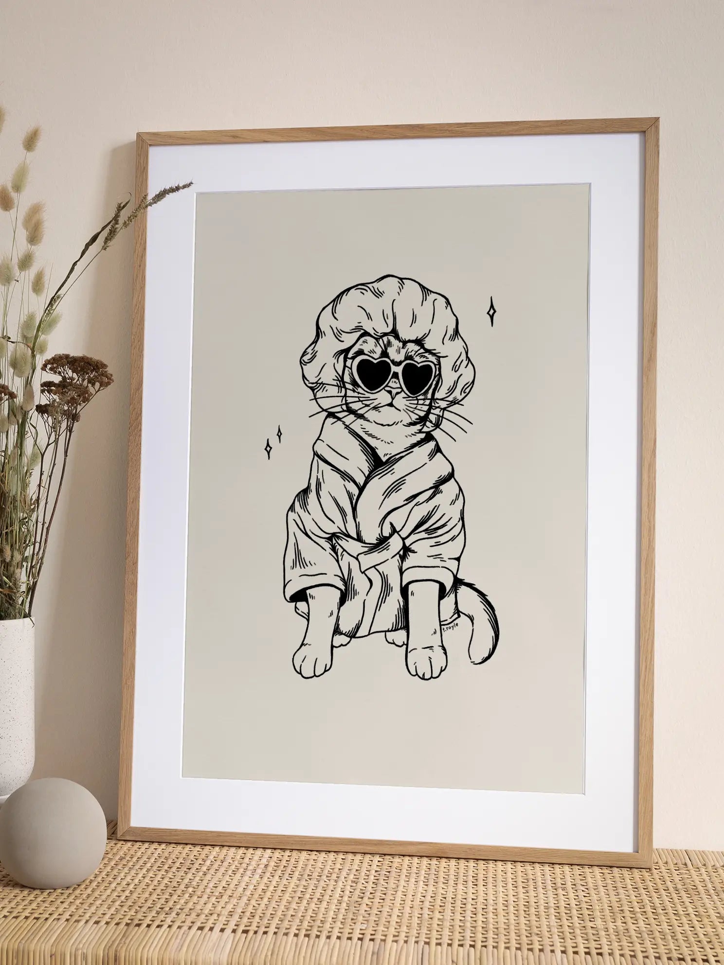 Groovy Cat Chic Poster