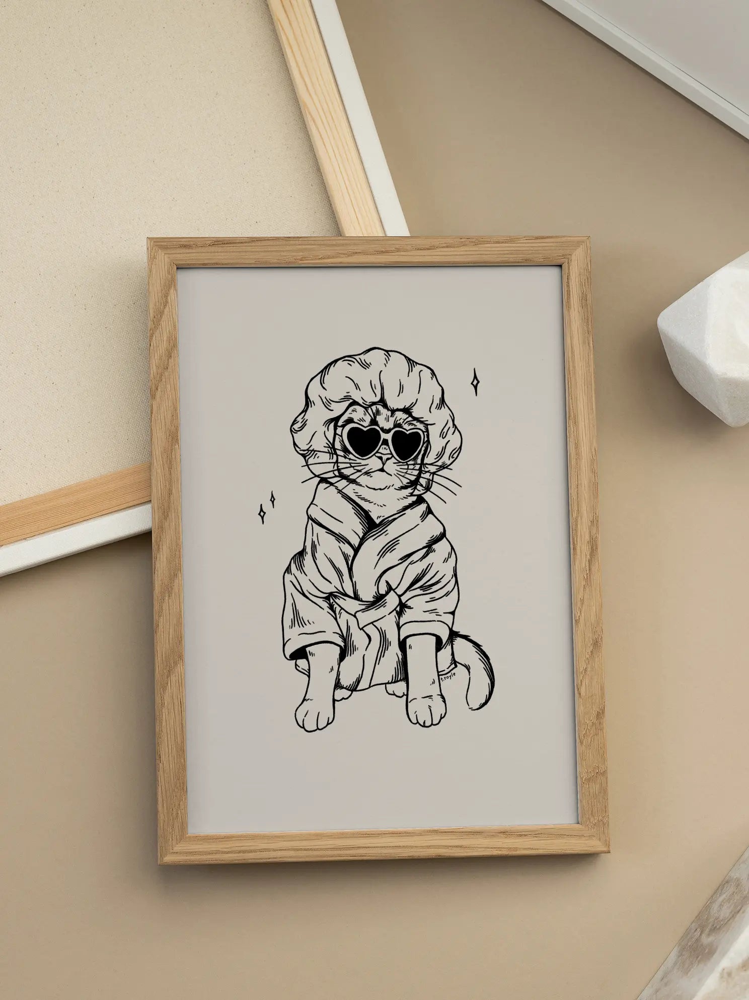 Groovy Cat Chic Poster