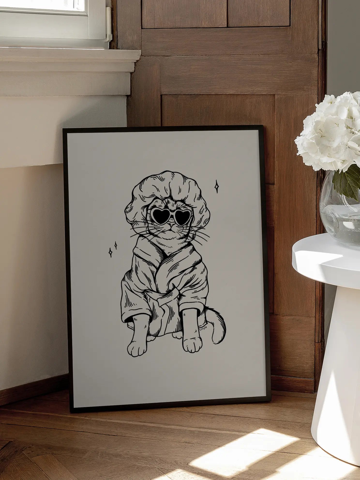 Groovy Cat Chic Poster