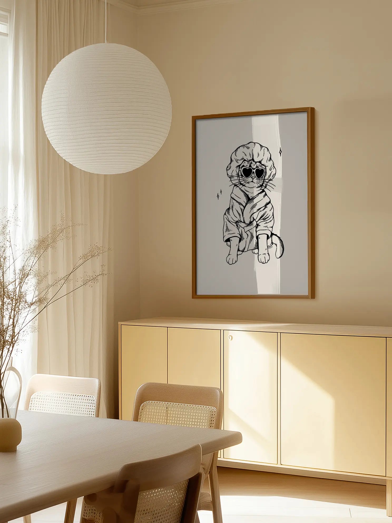 Groovy Cat Chic Poster