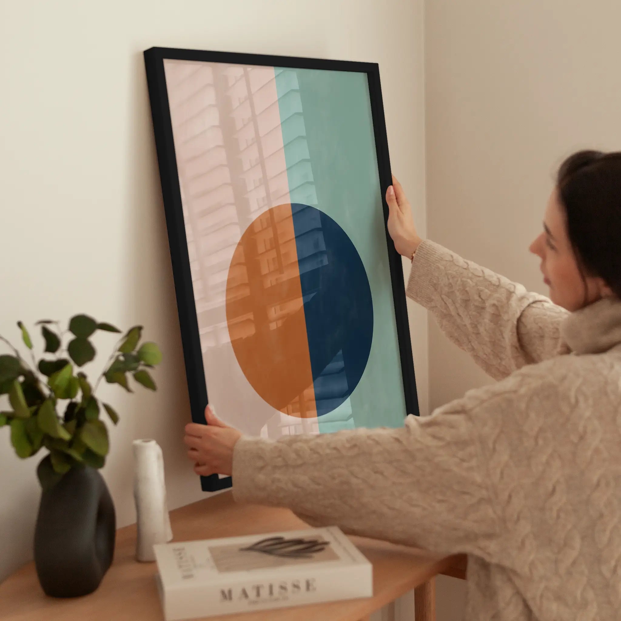 Halved Harmony wird aufgehängt