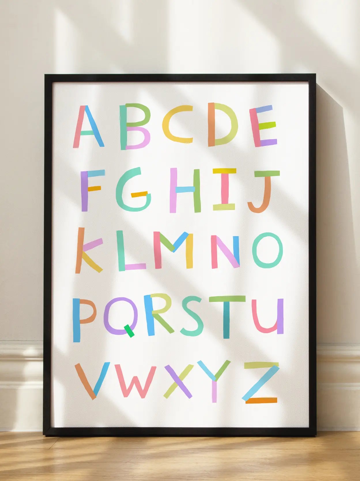 Hand Drawn Alphabet Poster