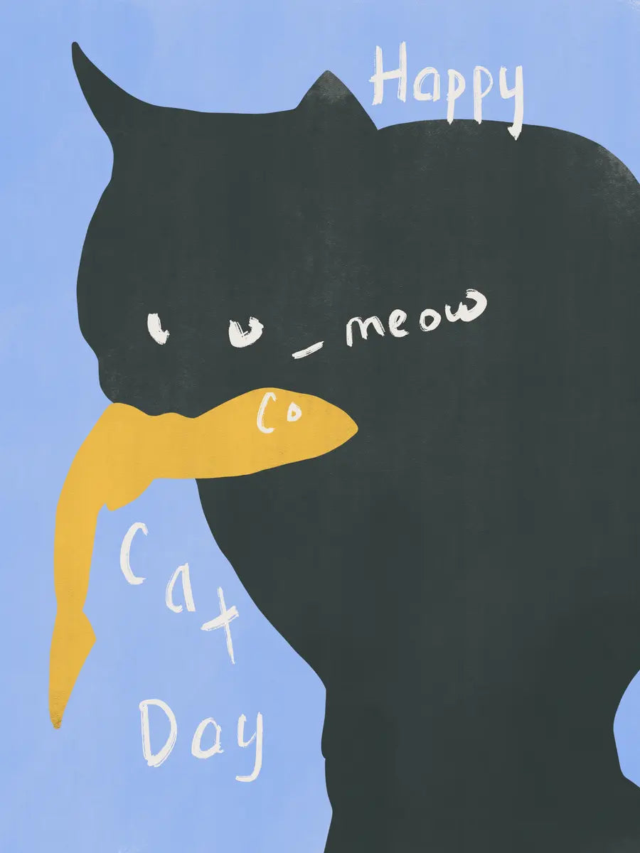 Happy Cat Day Poster