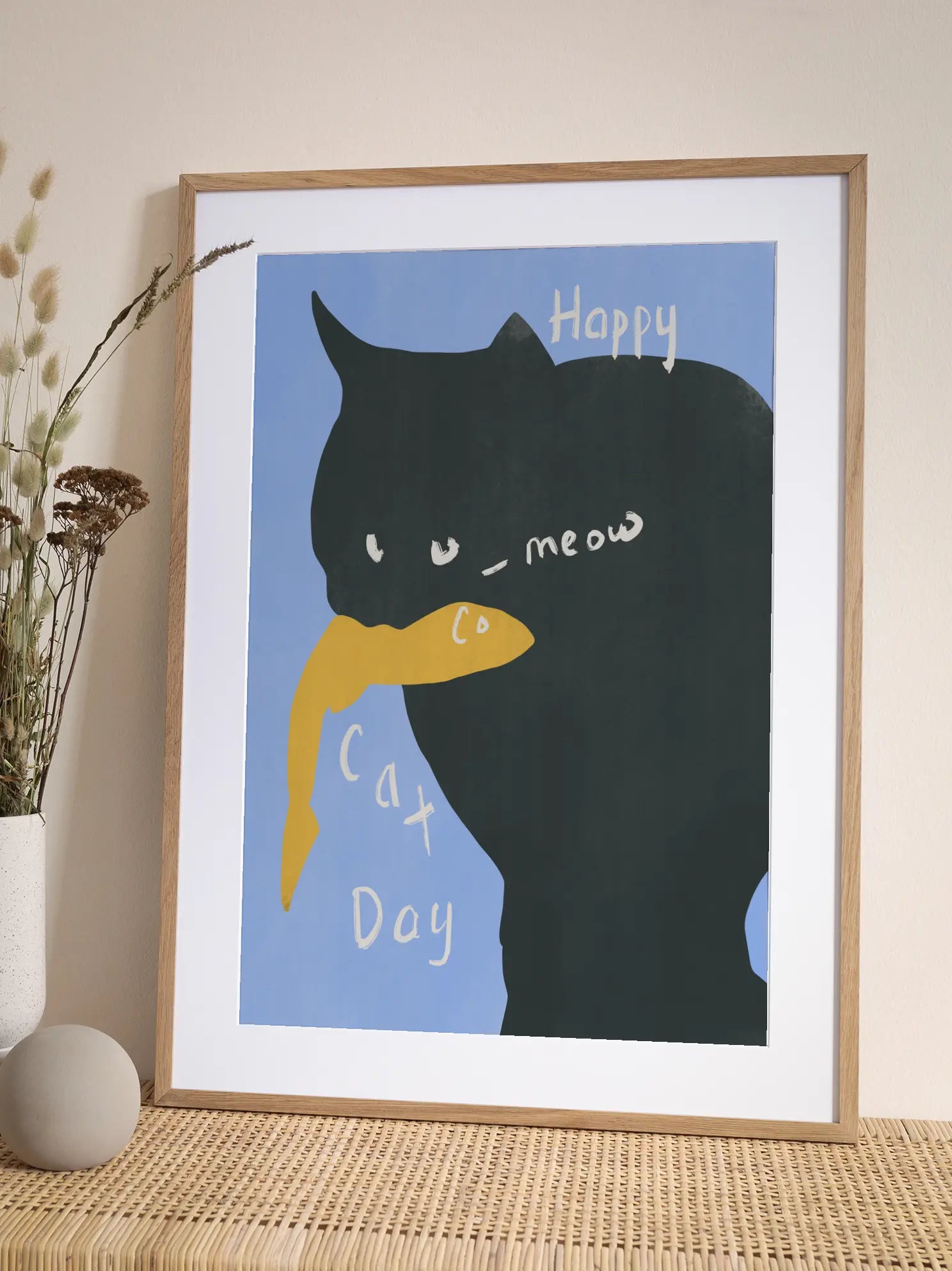 Happy Cat Day Poster