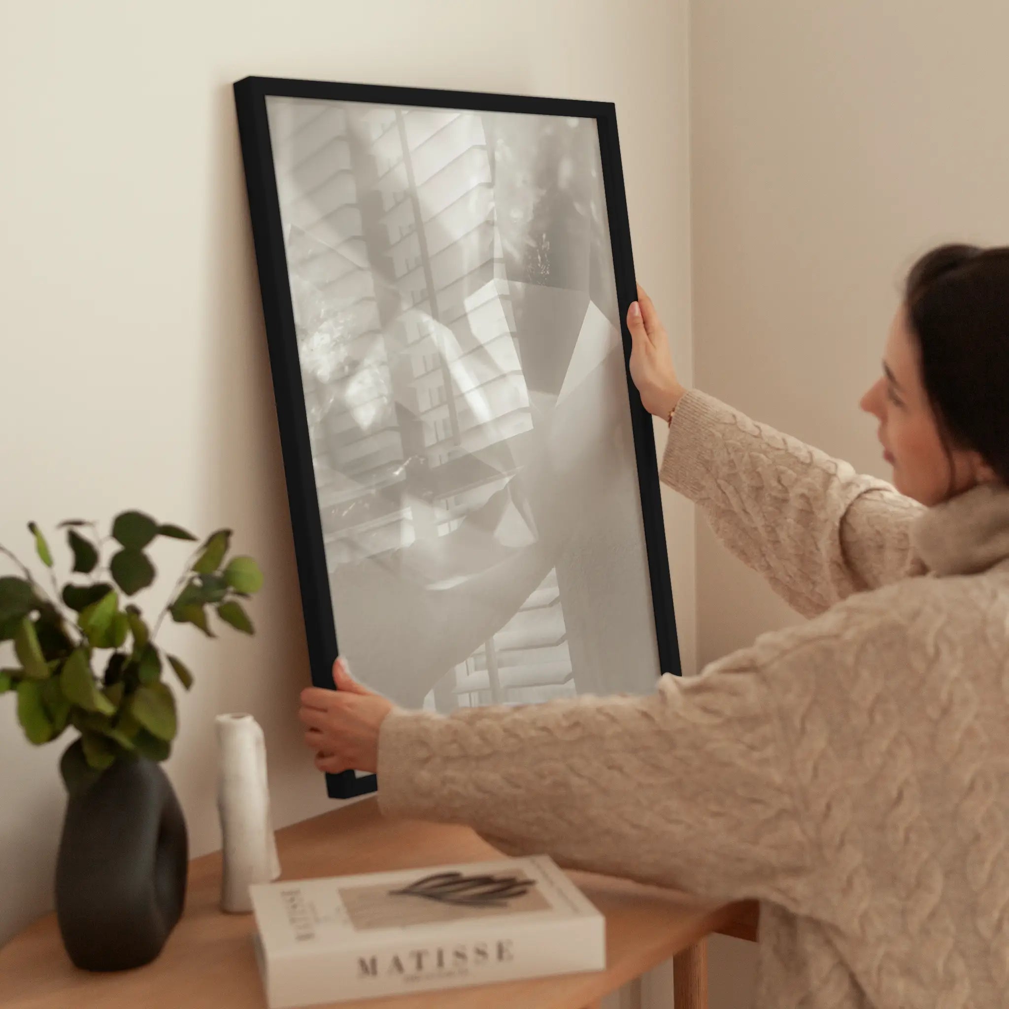 Healing Crystals wird aufgehängt