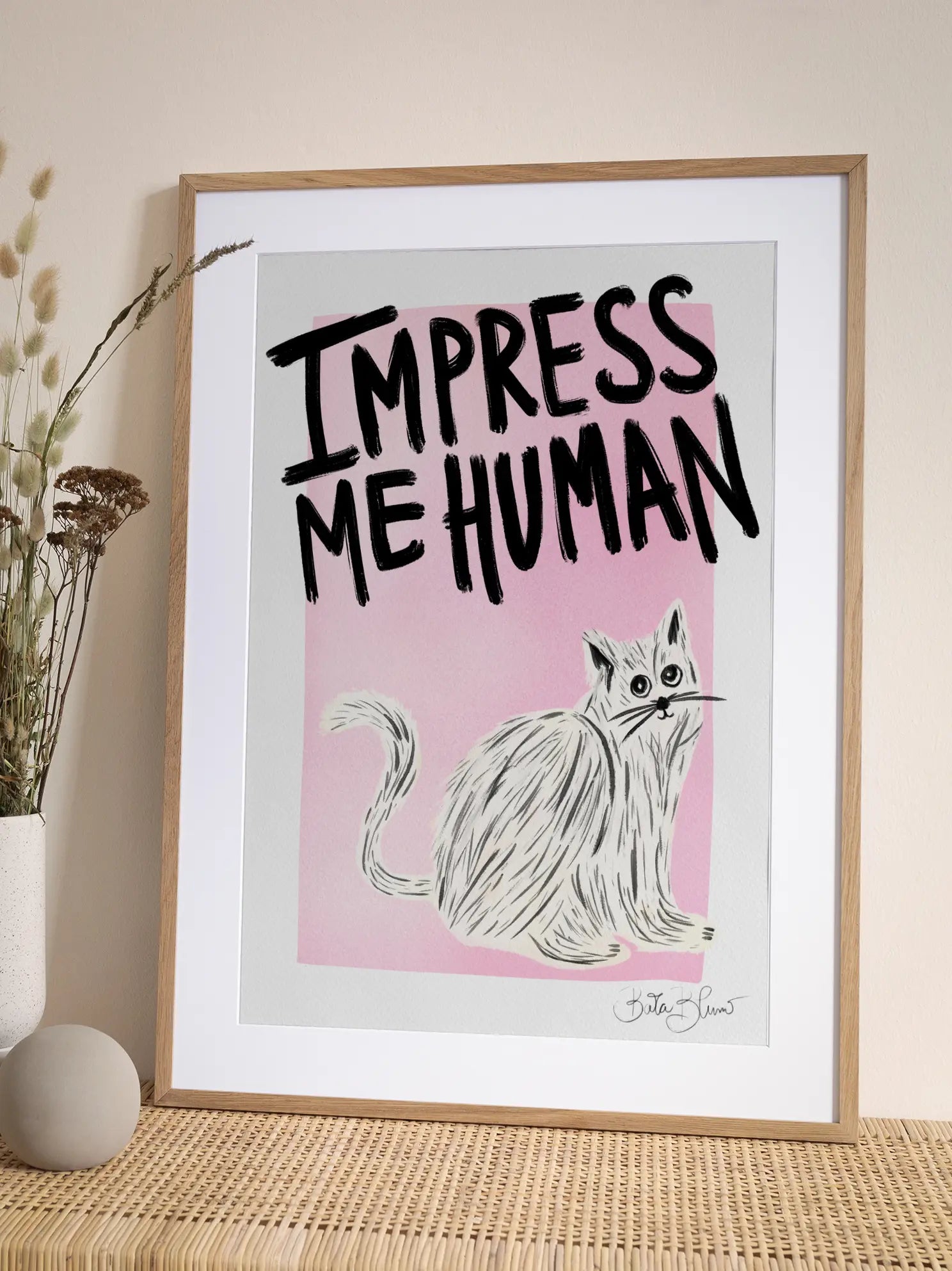 Impress Me Human Poster