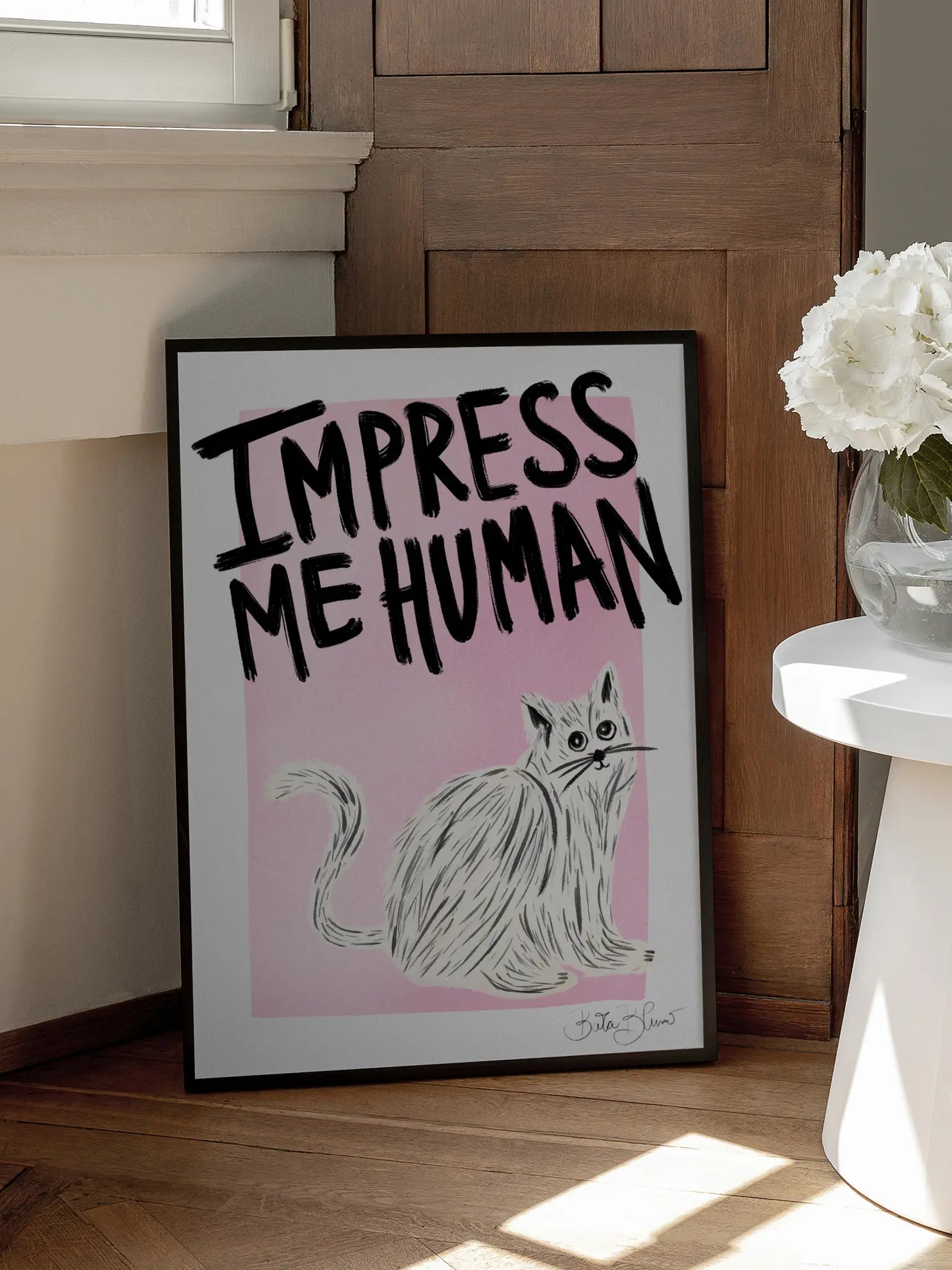 Impress Me Human Poster