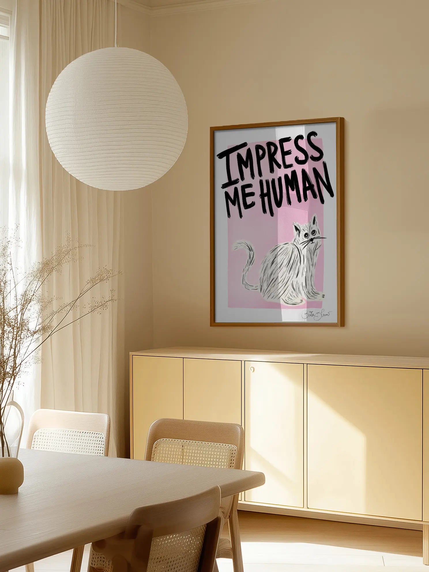 Impress Me Human Poster