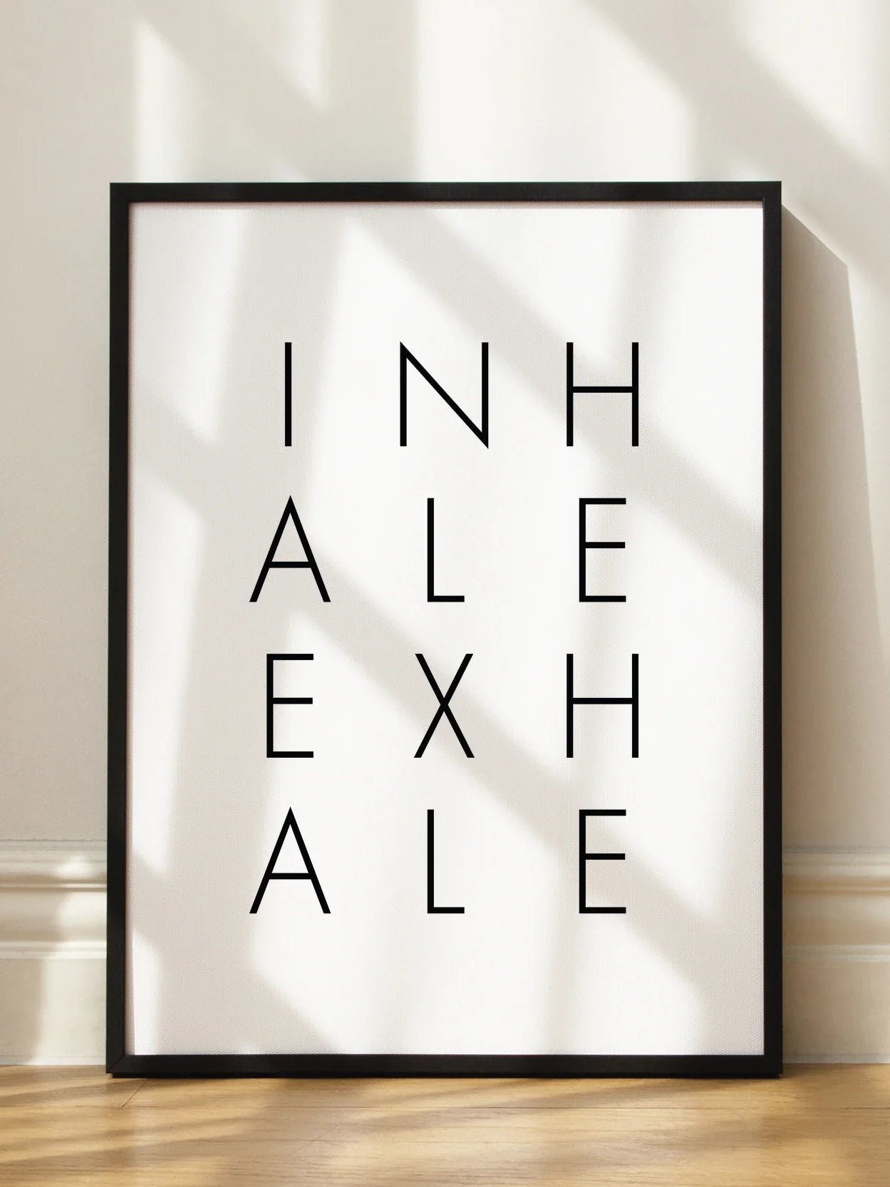Inhale Exhale Text