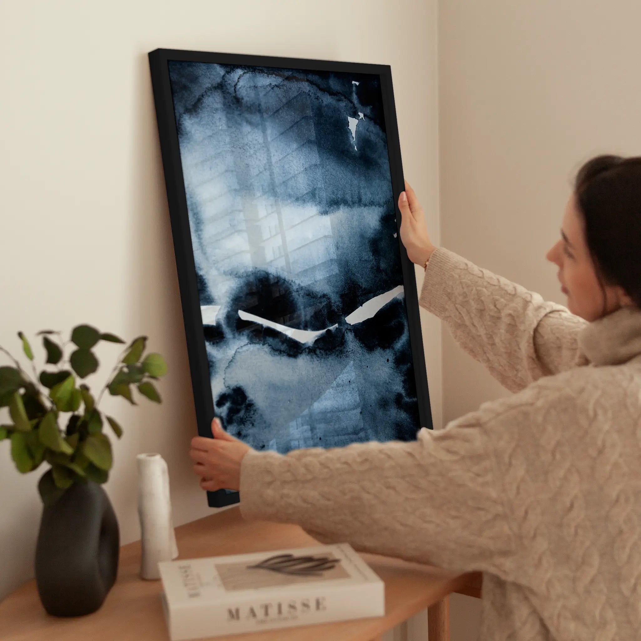 Inky wird aufgehängt