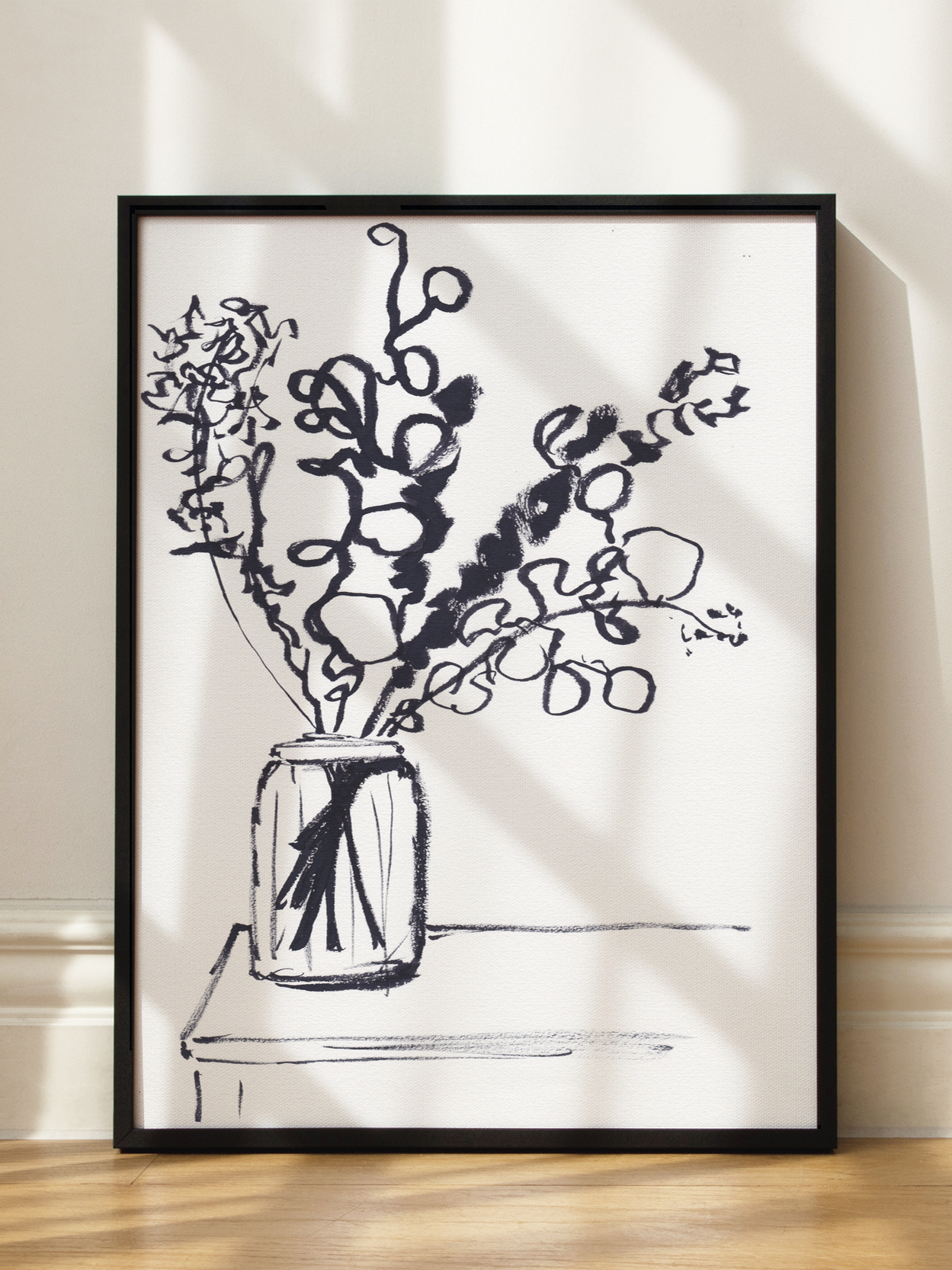 Inky Bouquet Poster