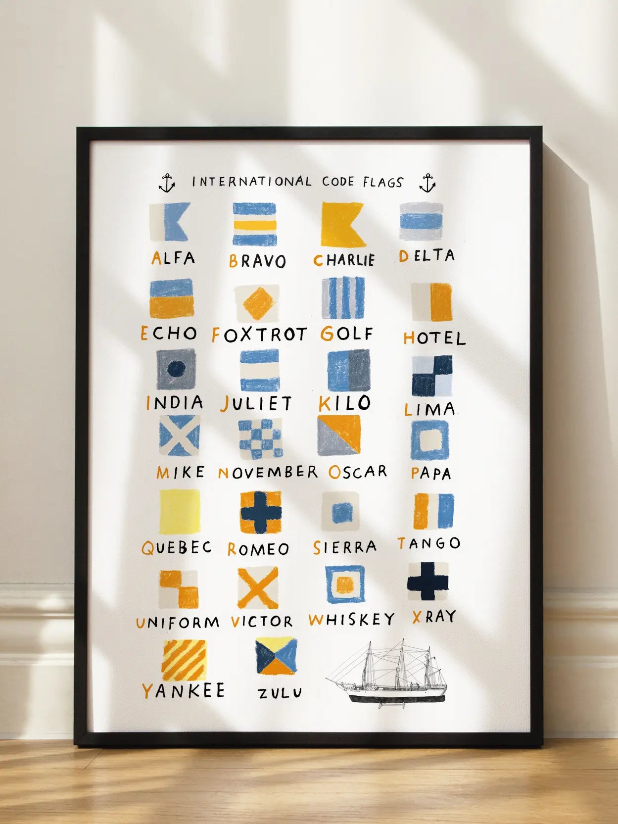 International Code Flags Poster