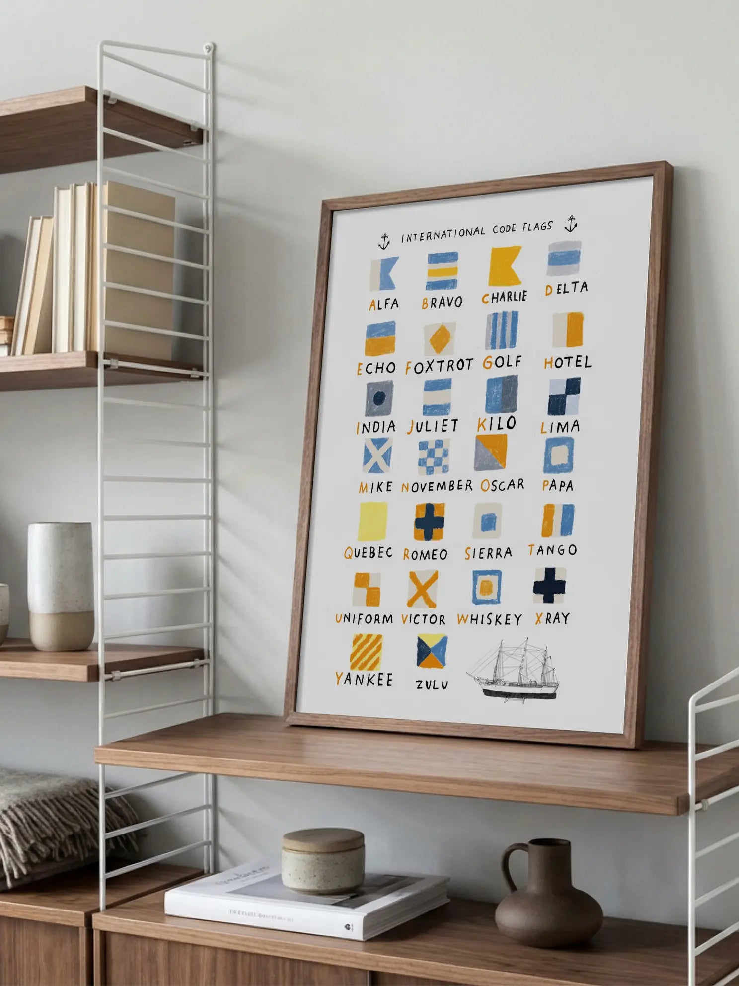 International Code Flags Poster