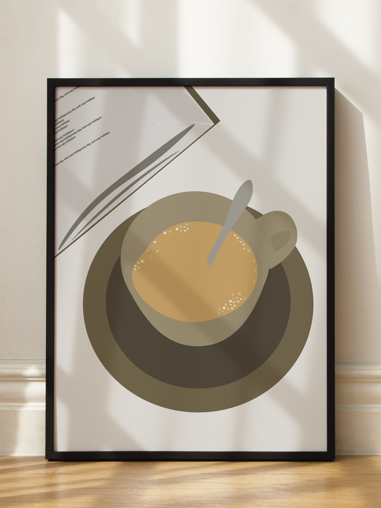 Kaffee und Buch Moment Poster
