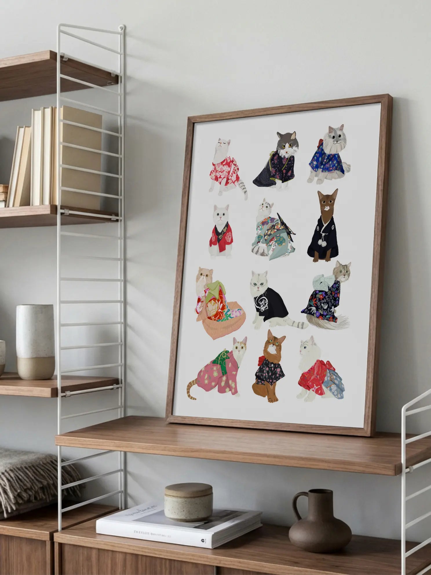 Kimono Cats Poster